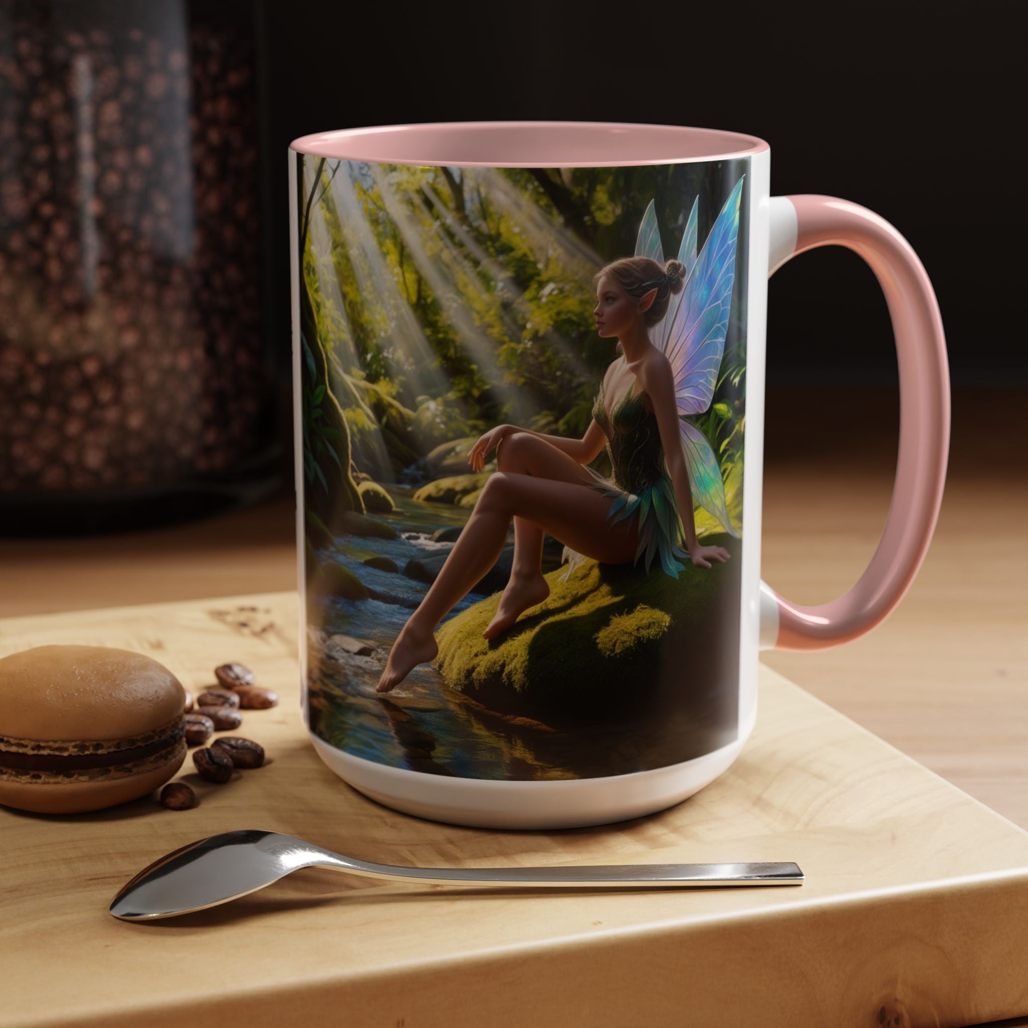Fairy Garden Mug: Enchanted Forest Coffee Cup, Cottagecore Fantasy Gift