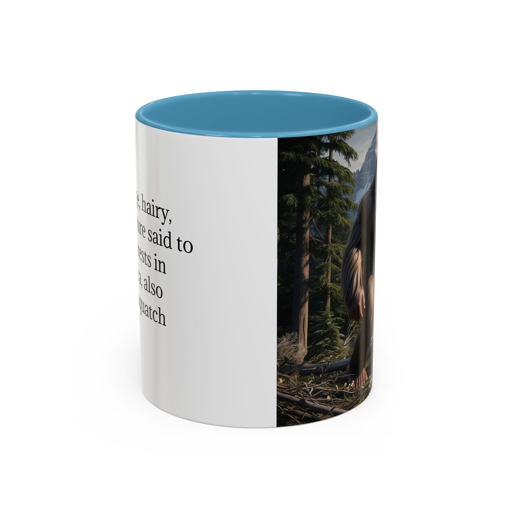 Bigfoot Mug: Sasquatch Coffee Cup, Mythical Creature, Camping Mugs for Men, Cryptozoology