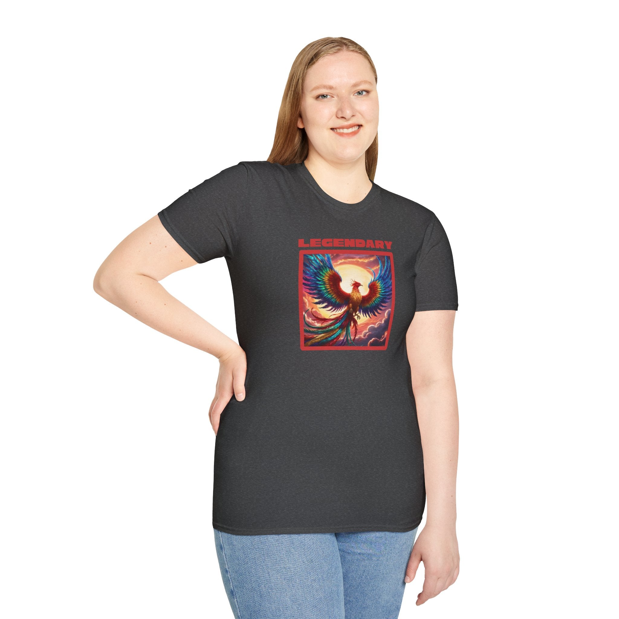 Phoenix Graphic Tee: Legendary Bird, Soft Cotton Shirt, Phoenix Rising Gift