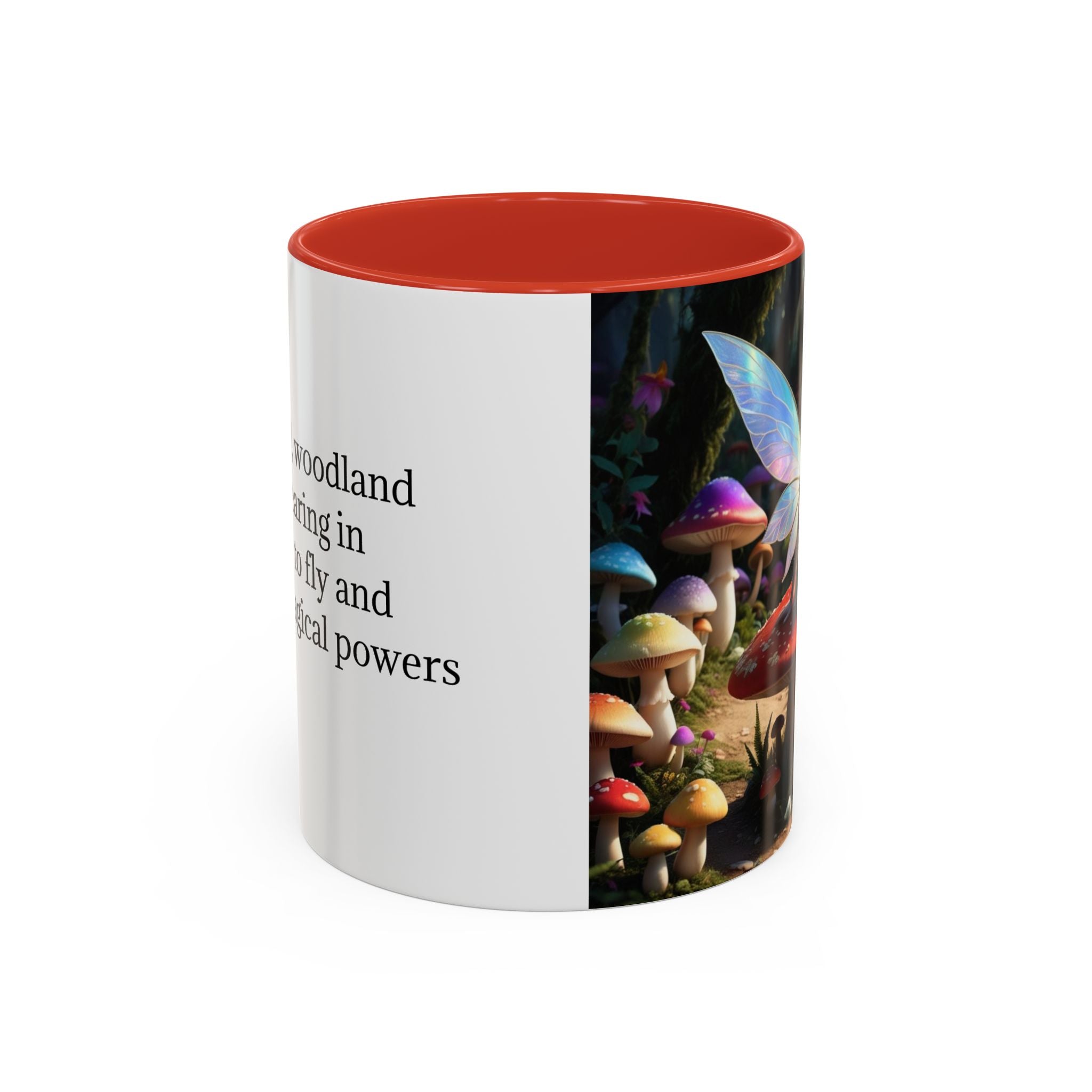 Fairy Garden Mug: Ceramic Toadstool Coffee Cup, Enchanted Forest Fantasy Gift