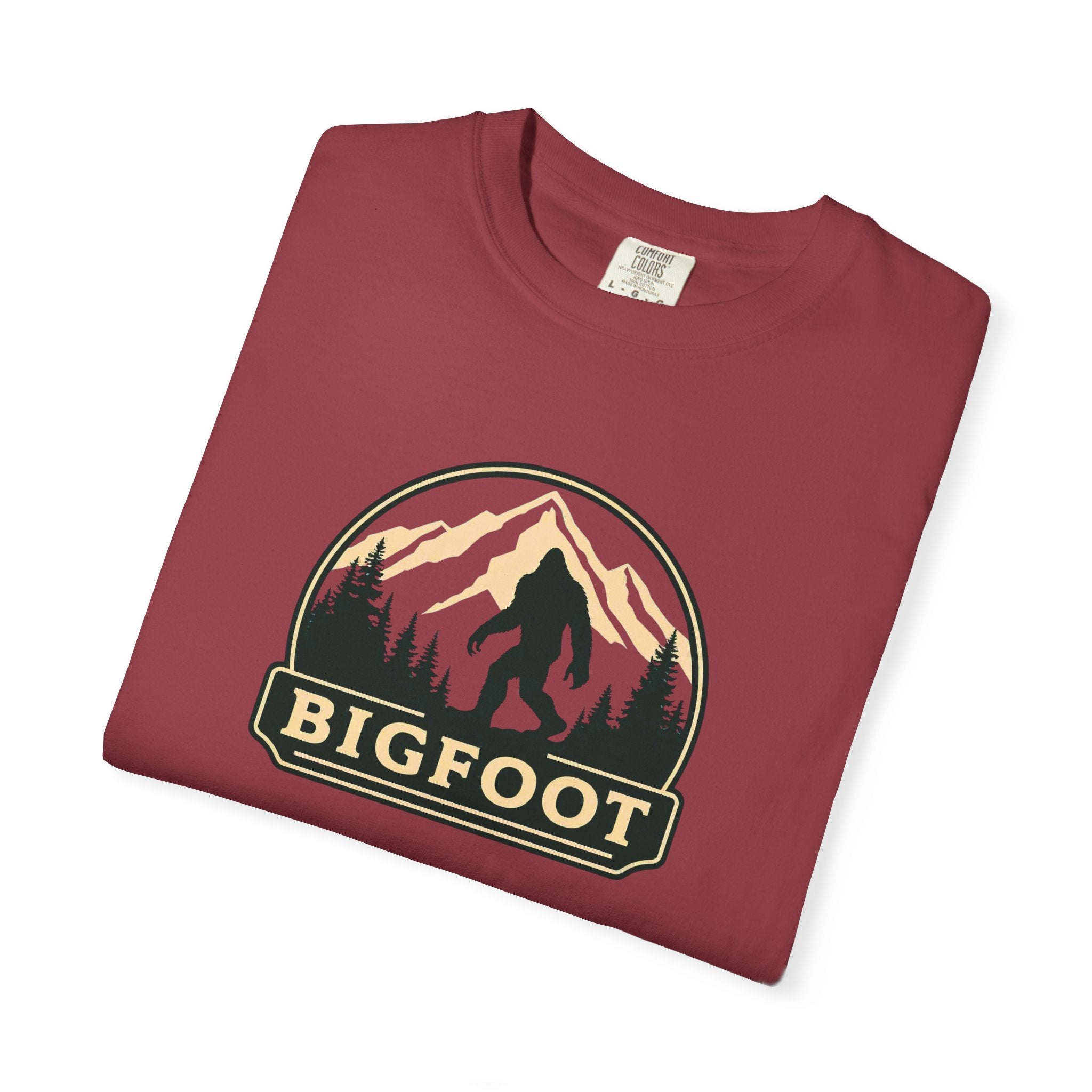 Sasquatch Camping TShirt | Bigfoot Graphic Tee, Comfort Colors®, Retro Hiking Shirt