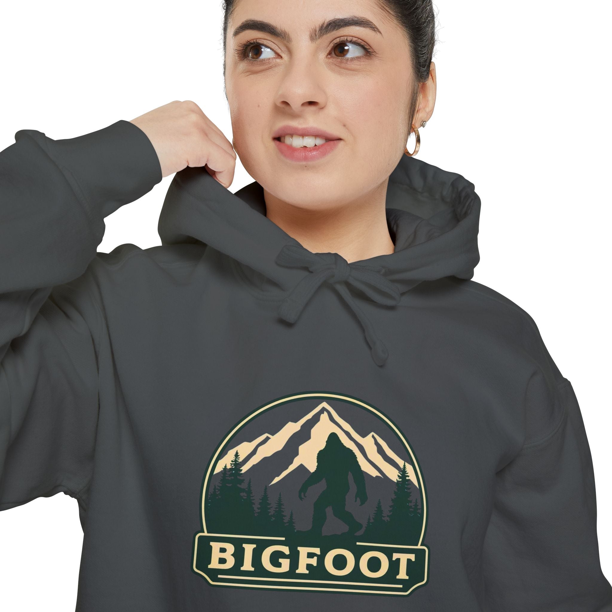 Sasquatch Hoodie - Comfort Colors® | Bigfoot Sweatshirt, Hiking Gift for Nature Lovers, Cozy Unisex Pullover