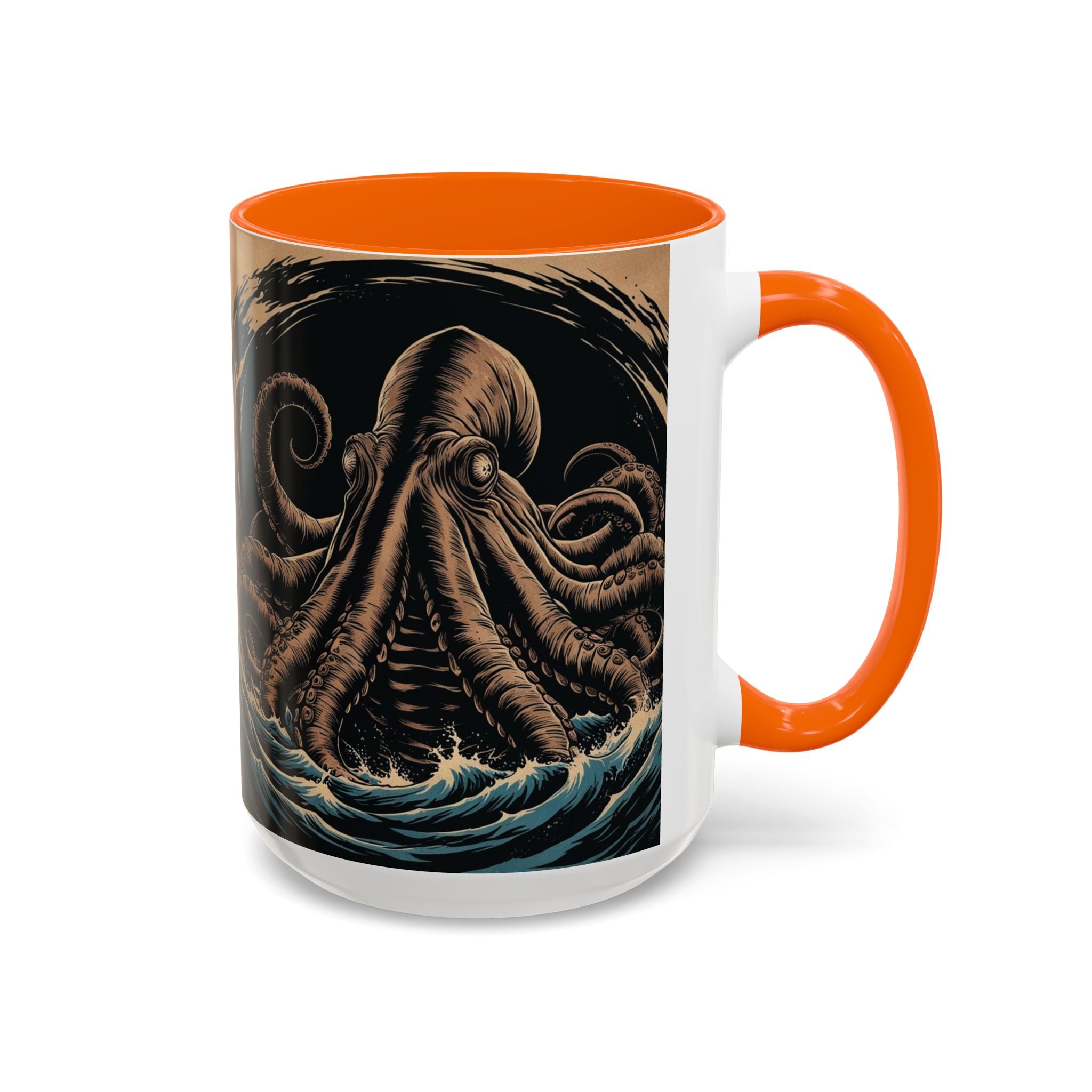Kraken Coffee Mug: Giant Squid Coffee Cup, Sea Creature, Mugs for Men