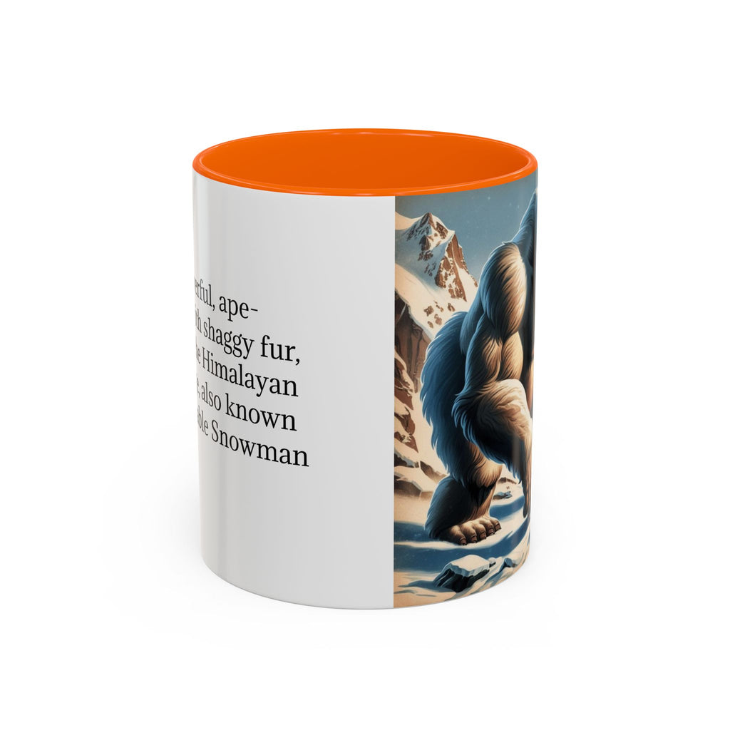 Abominable Snowman Coffee Mug: Himalayan Mountain Yeti, Mythical Creature, Sasquatch Gift