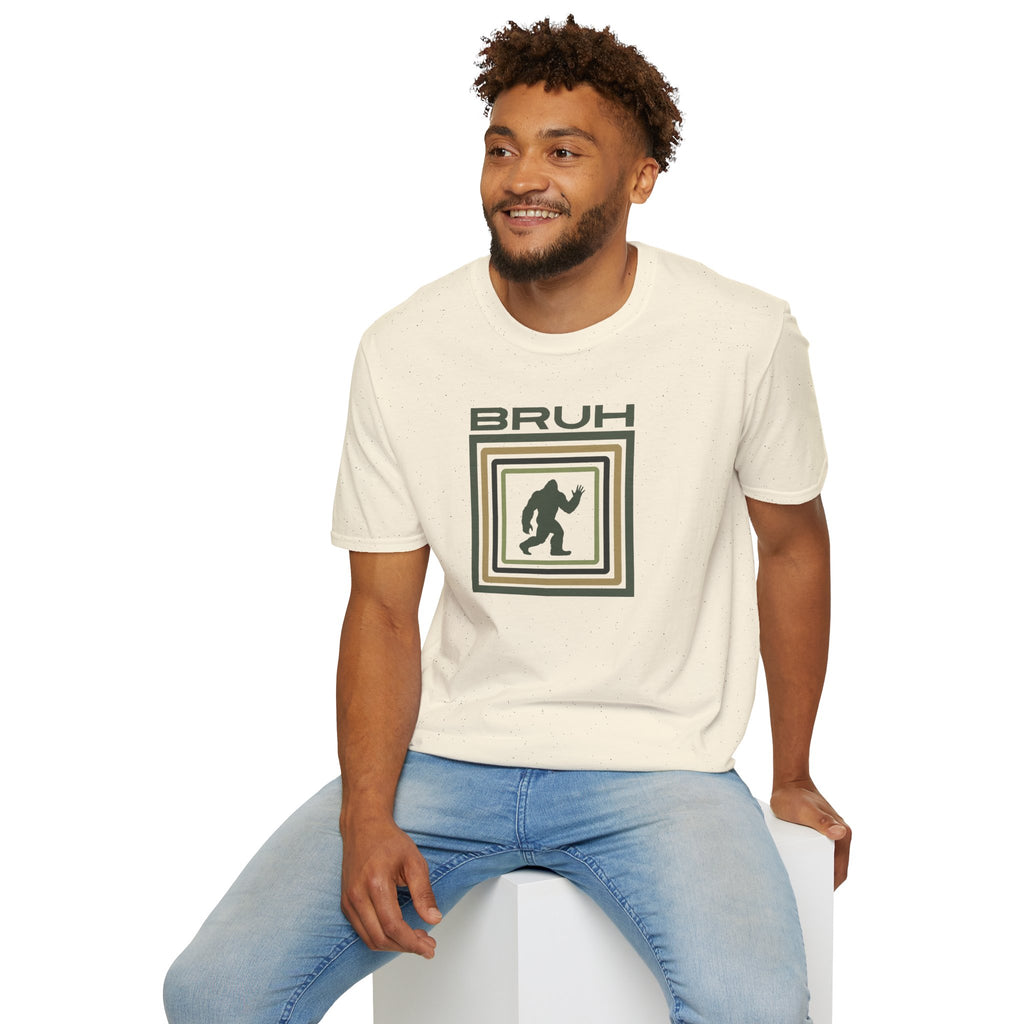 Bigfoot Graphic Tee: Sasquatch Shirt, Bruh, Mythical Cryptid, Soft Cotton T-Shirt