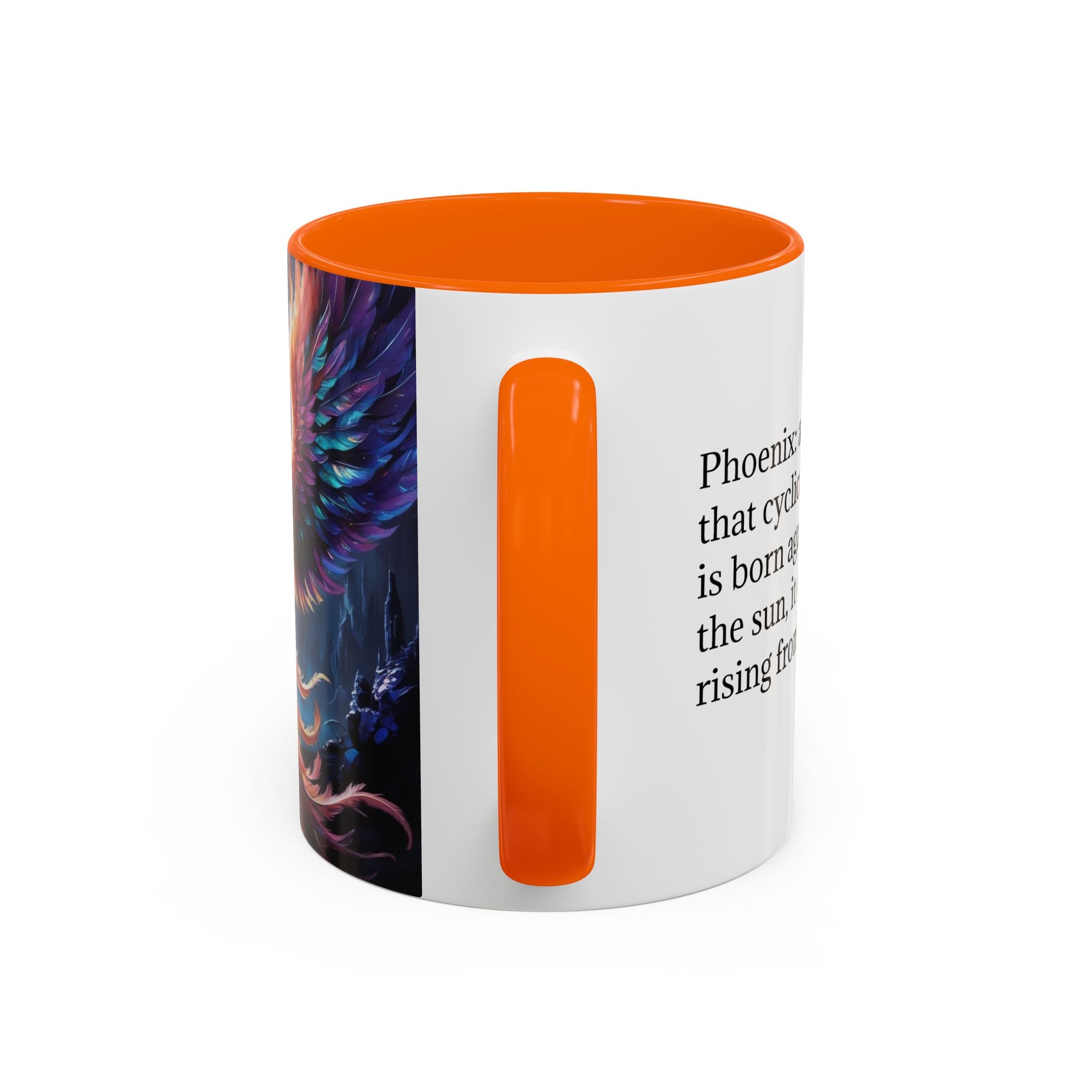 Phoenix Rising Coffee Mug: Firebird, Legendary Creature Coffee Cup, Gift for Women