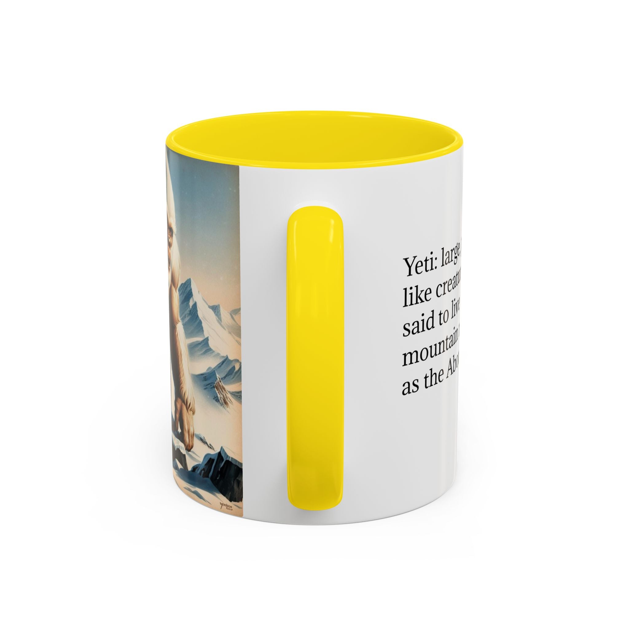 Abominable Snowman Coffee Mug: Himalayan Mountain Yeti, Mythical Creature, Sasquatch Gift