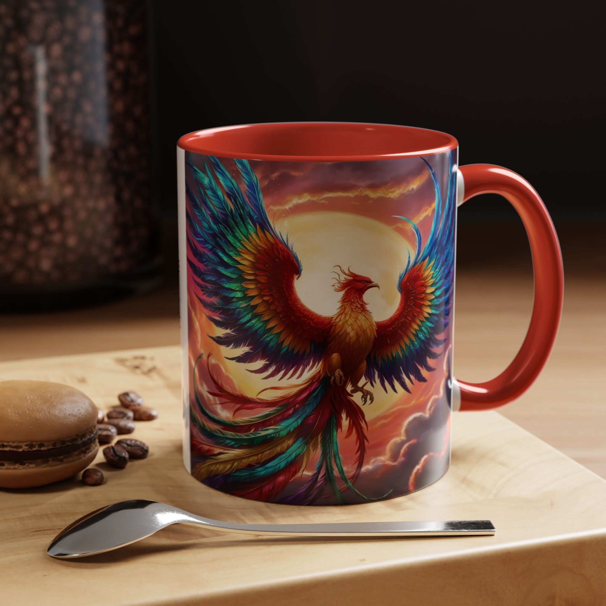 Phoenix Bird Coffee Cup: Mythical Creature, Firebird Coffee Mug, Rise from the Ashes