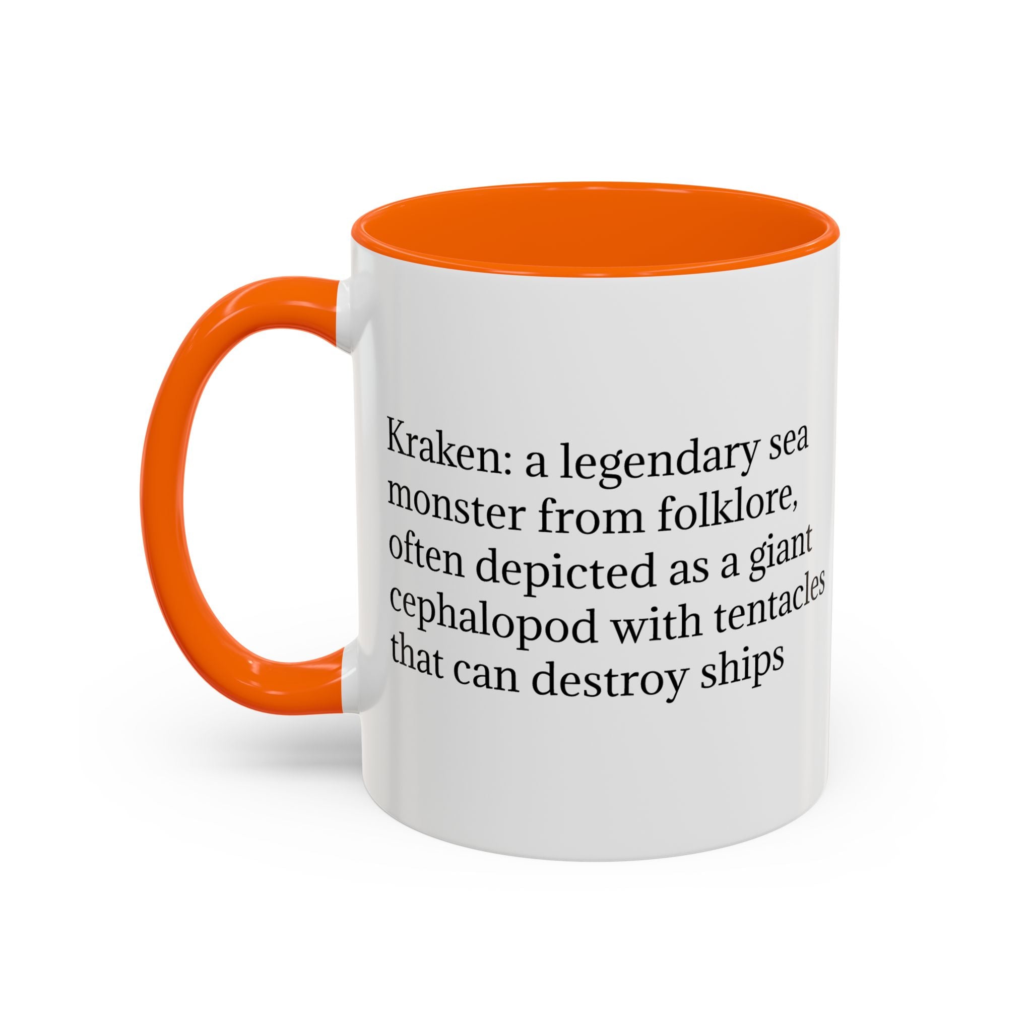 Kraken Coffee Mug: Giant Squid Coffee Cup, Legendary Monster, Nautical Gift