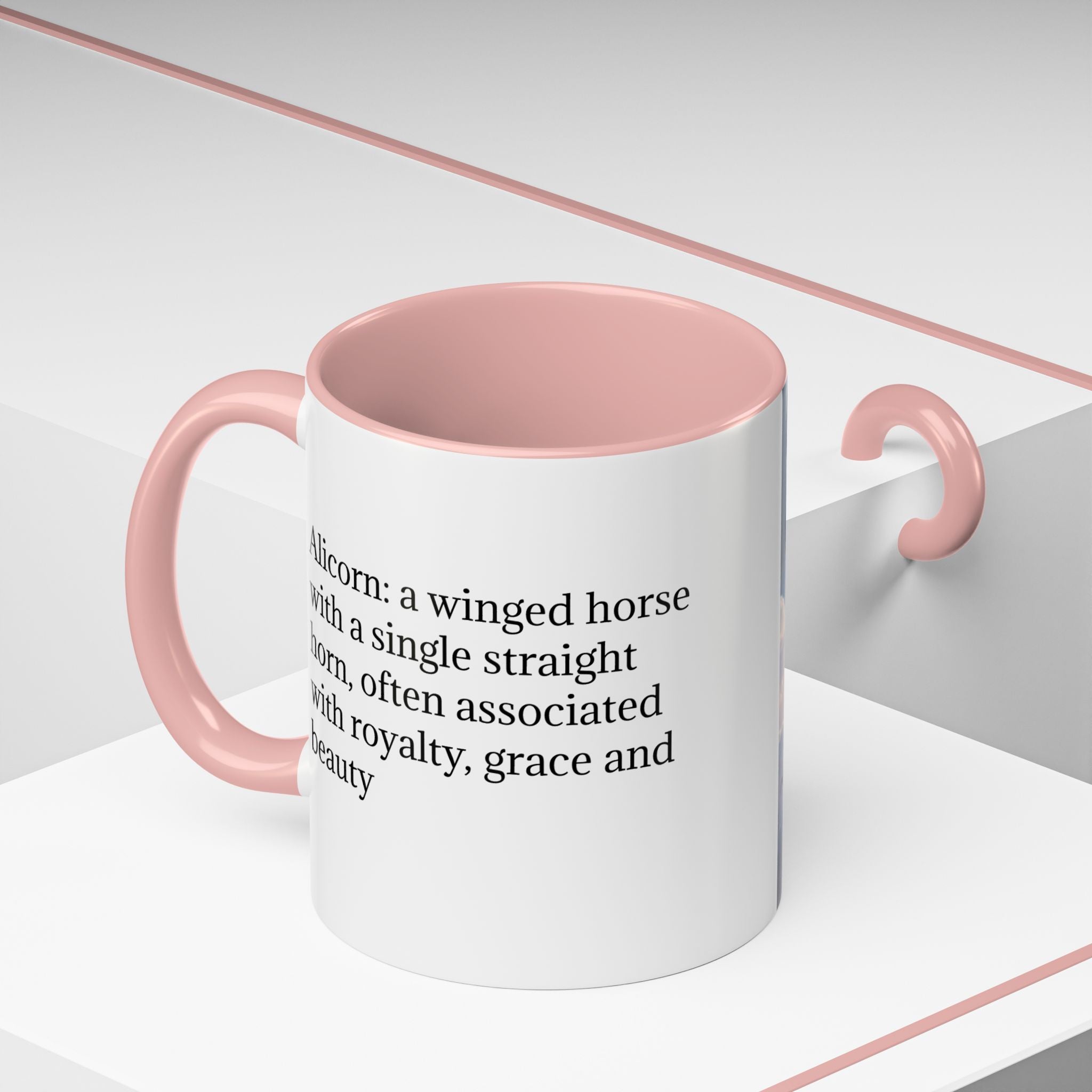 Unicorn Coffee Mug: Enchanted Alicorn, Mythical Creature, Fairytale Gift (Pink)