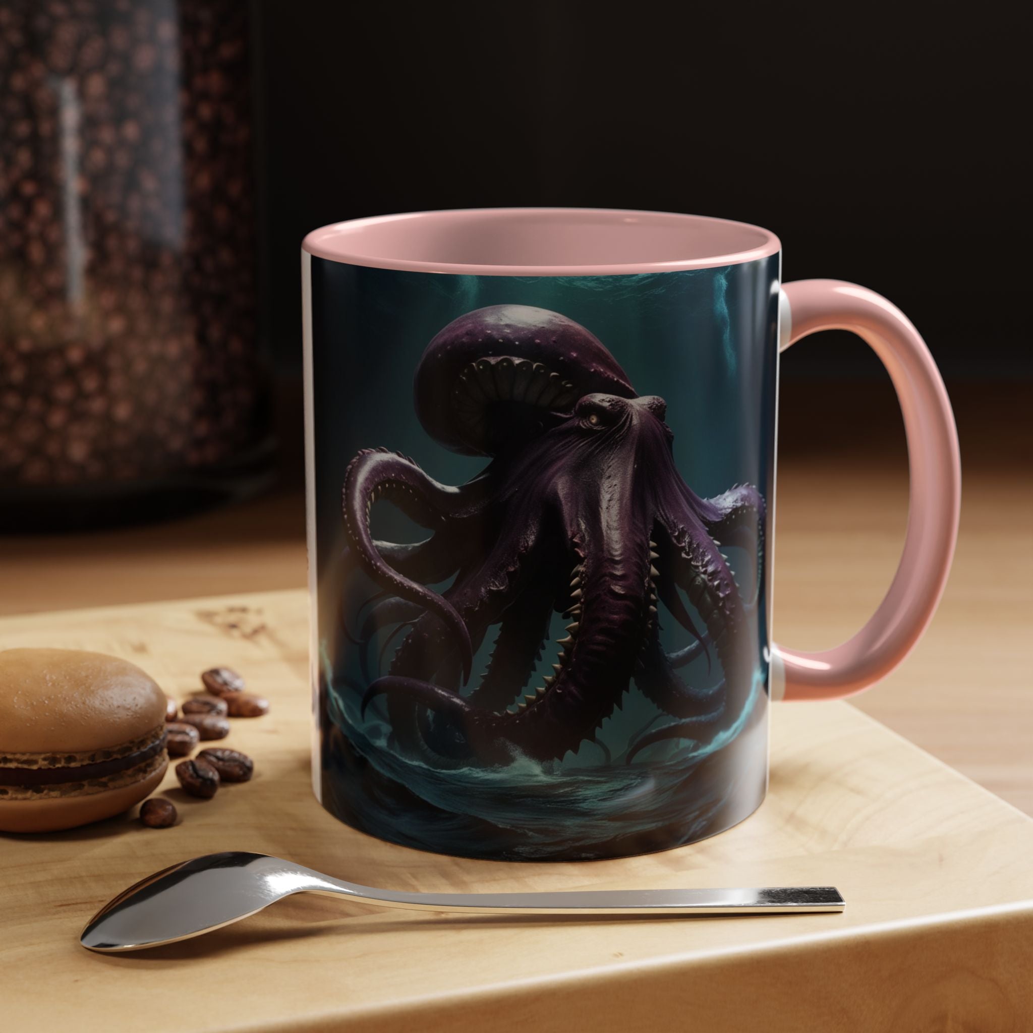 Kraken Coffee Cup: Giant Squid Coffee Mug, Mythical Creature, Octopus Gift