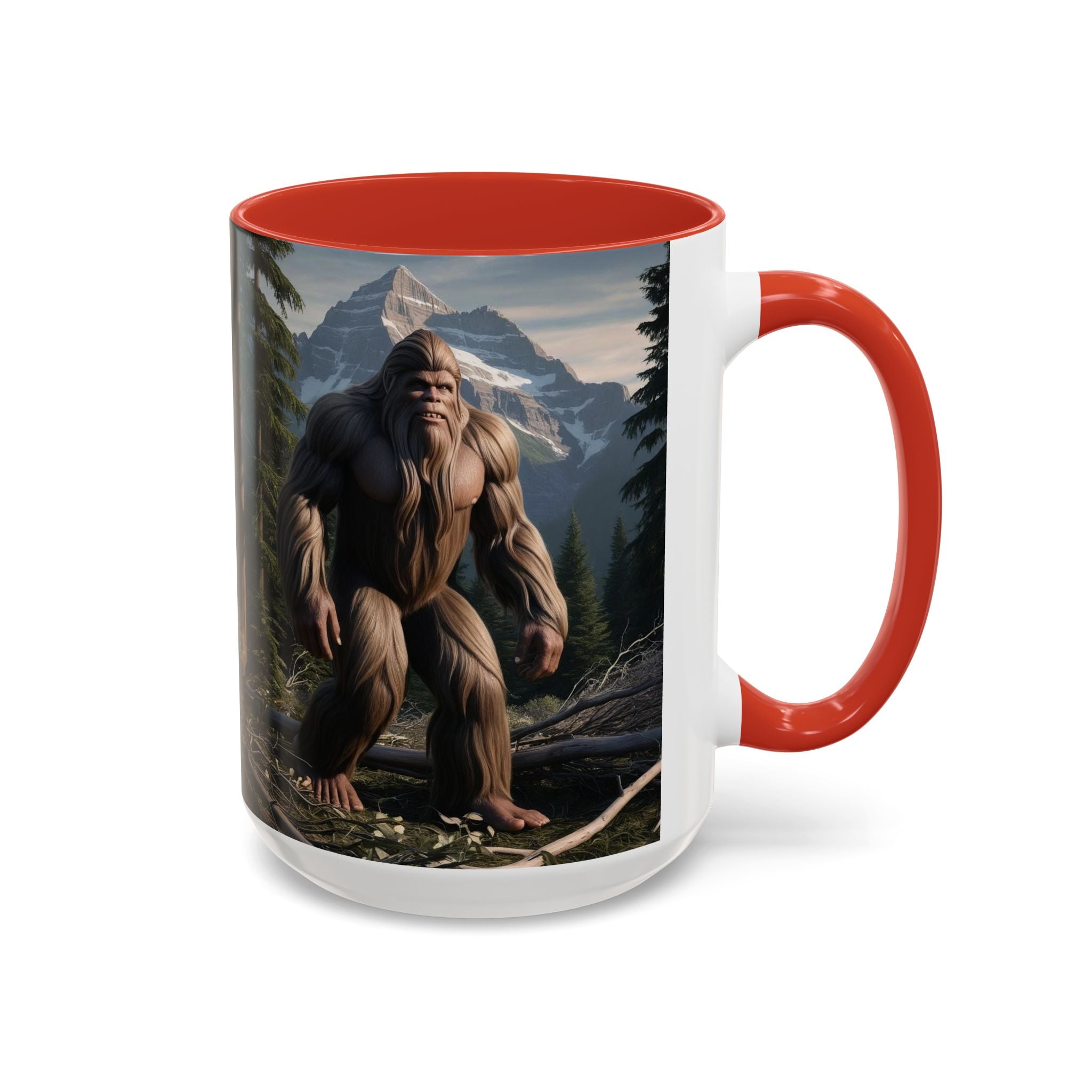 Bigfoot Mug: Sasquatch Coffee Cup, Mythical Creature, Camping Mugs for Men, Cryptozoology