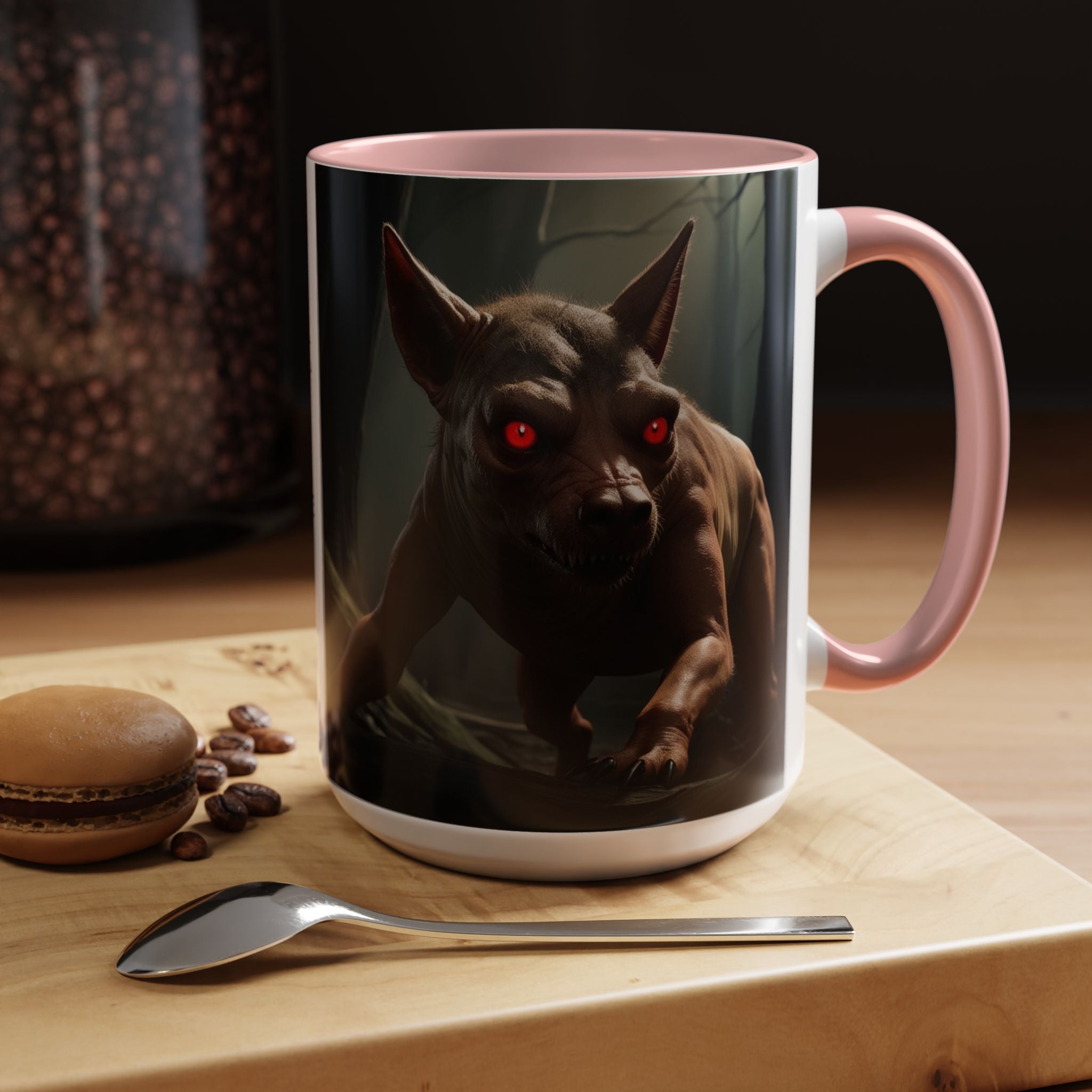 Chupacabra Coffee Cup Supernatural Beast, Mexican Folklore Gift, Mythical Canine Cryptid