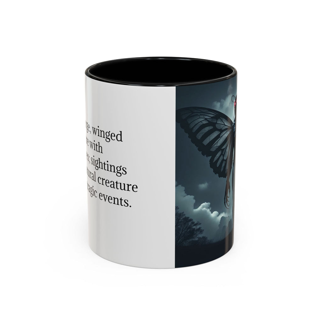 Mothman Coffee Mug: Supernatural Cryptid, Legendary Monster, Mugs for Men (Moon)