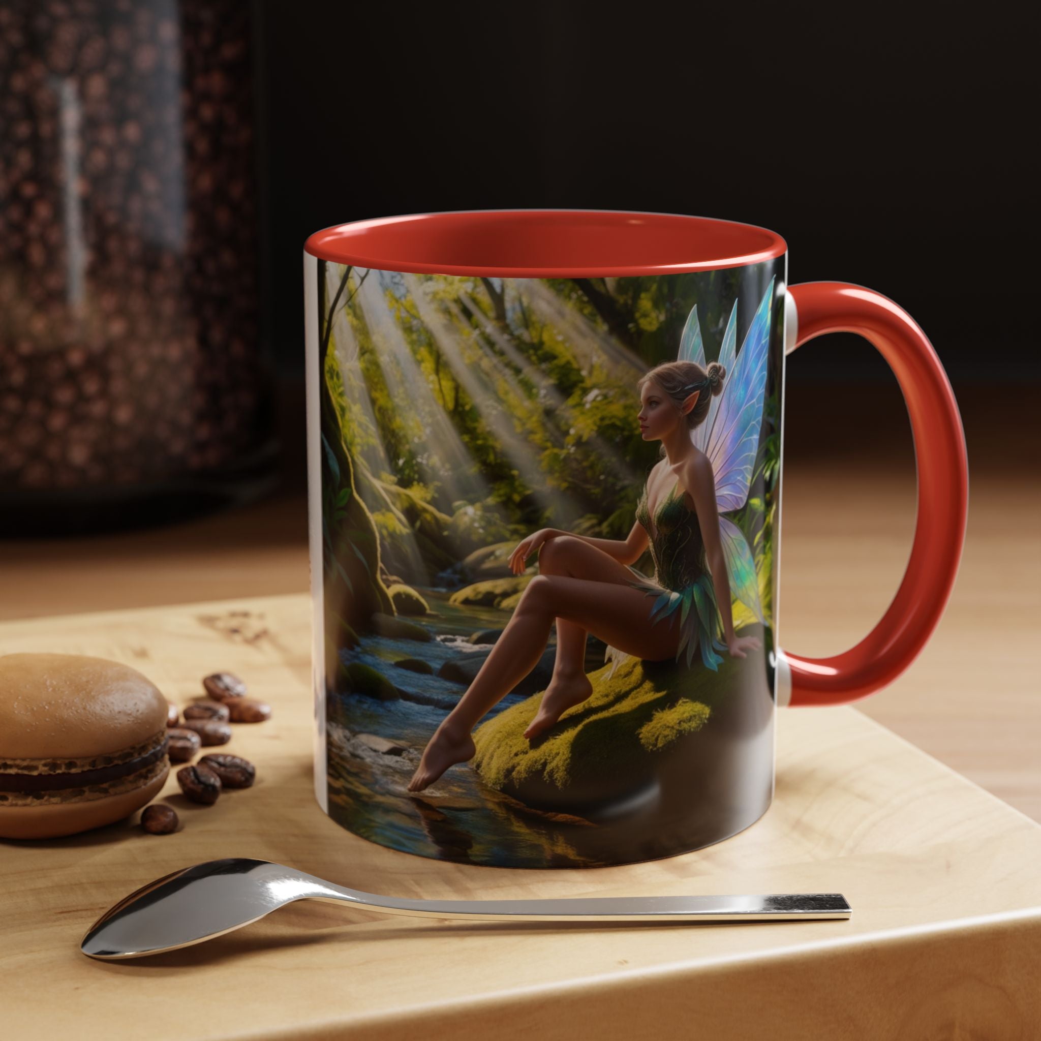 Fairy Garden Mug: Enchanted Forest Coffee Cup, Cottagecore Fantasy Gift