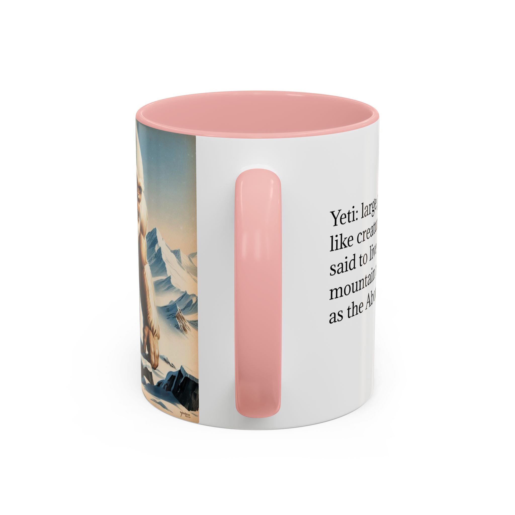 Abominable Snowman Coffee Mug: Himalayan Mountain Yeti, Mythical Creature, Sasquatch Gift