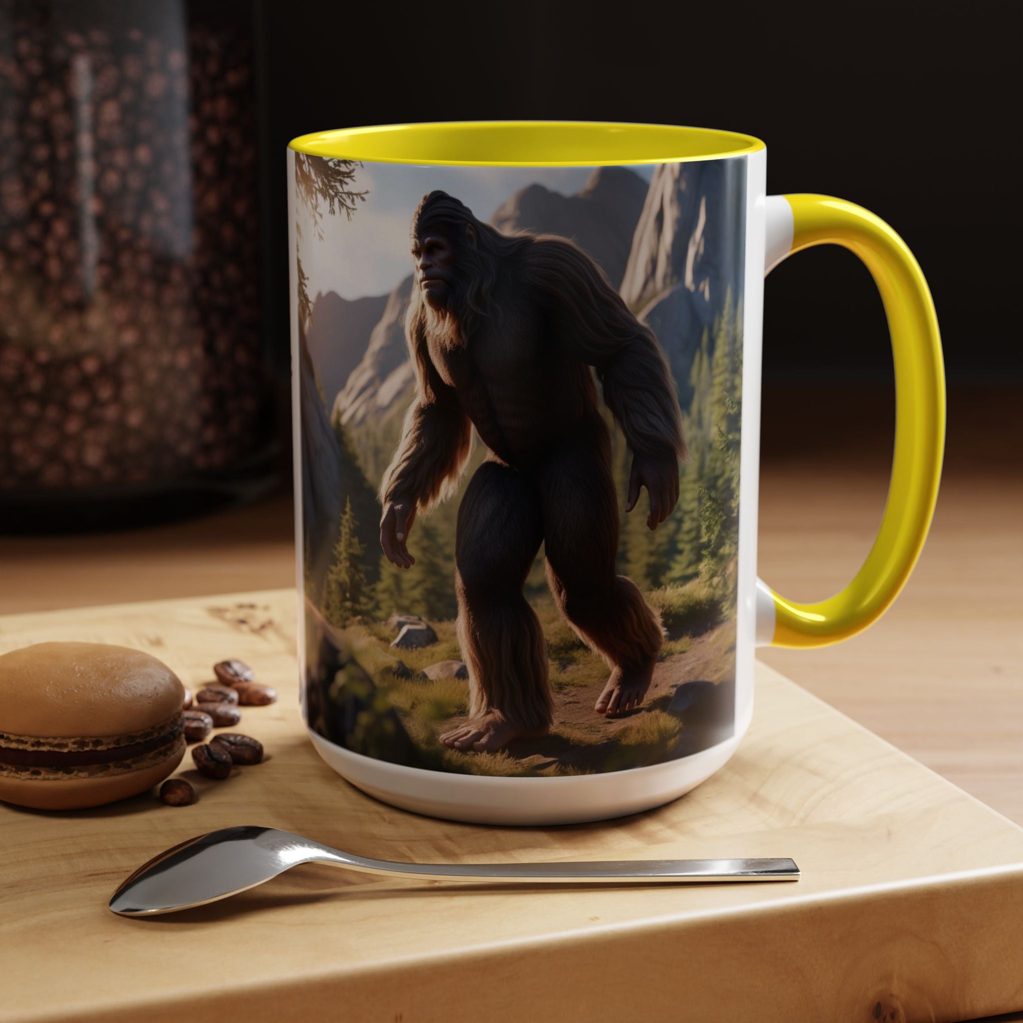 Bigfoot Coffee Cup: Sasquatch Coffee Mug, Pacific Northwest Cryptid, Mythical Creature