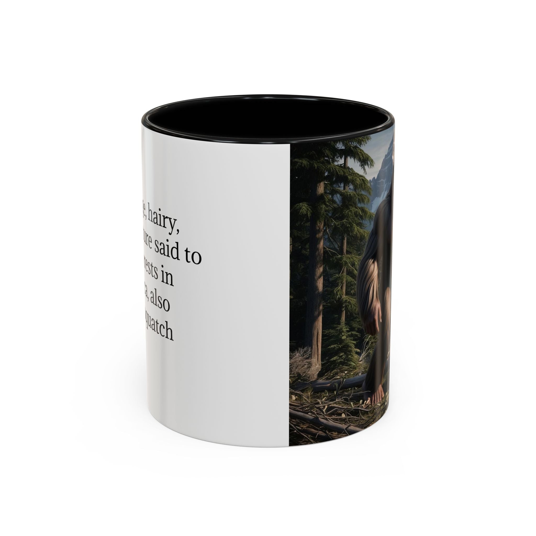 Bigfoot Mug: Sasquatch Coffee Cup, Mythical Creature, Camping Mugs for Men, Cryptozoology