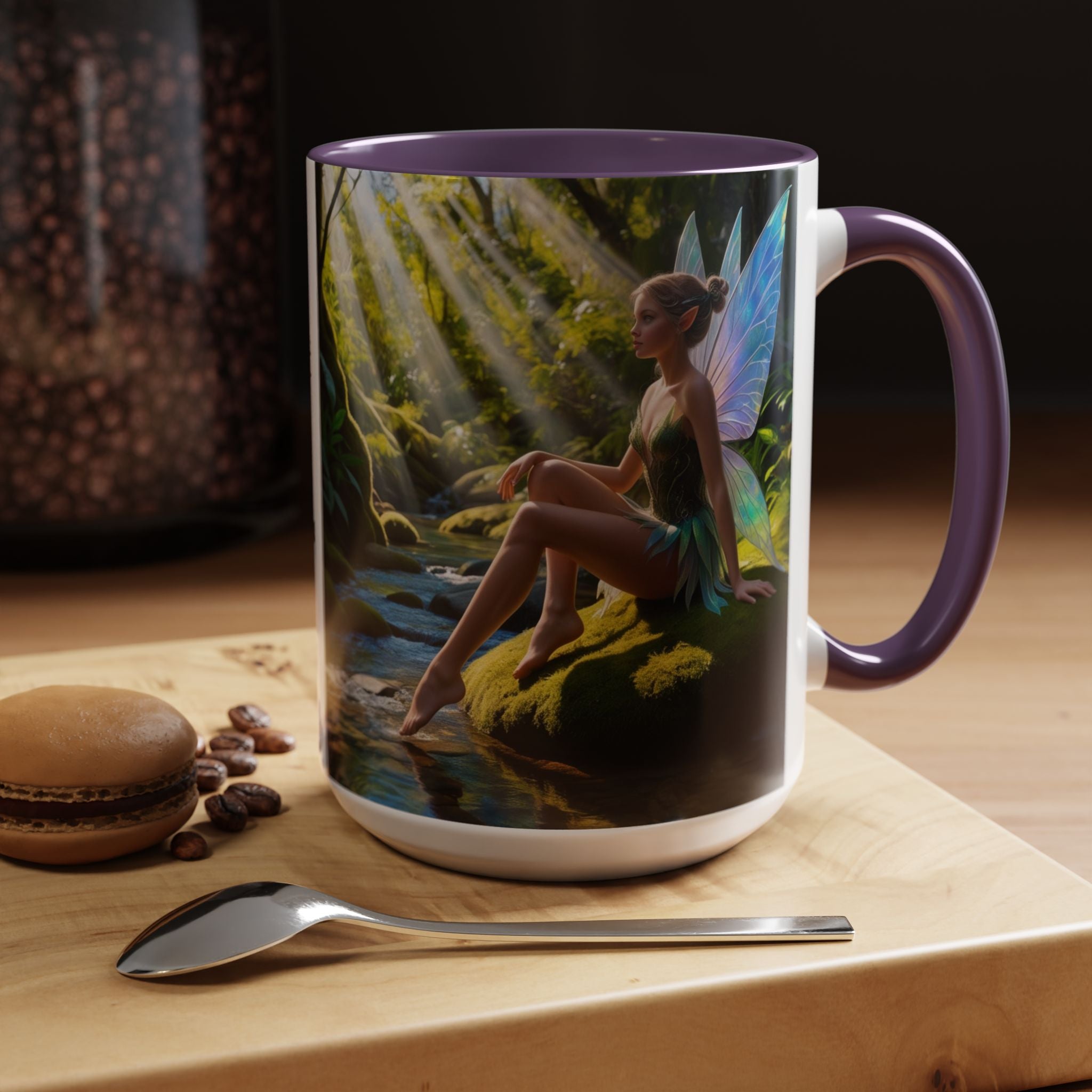 Fairy Garden Mug: Enchanted Forest Coffee Cup, Cottagecore Fantasy Gift