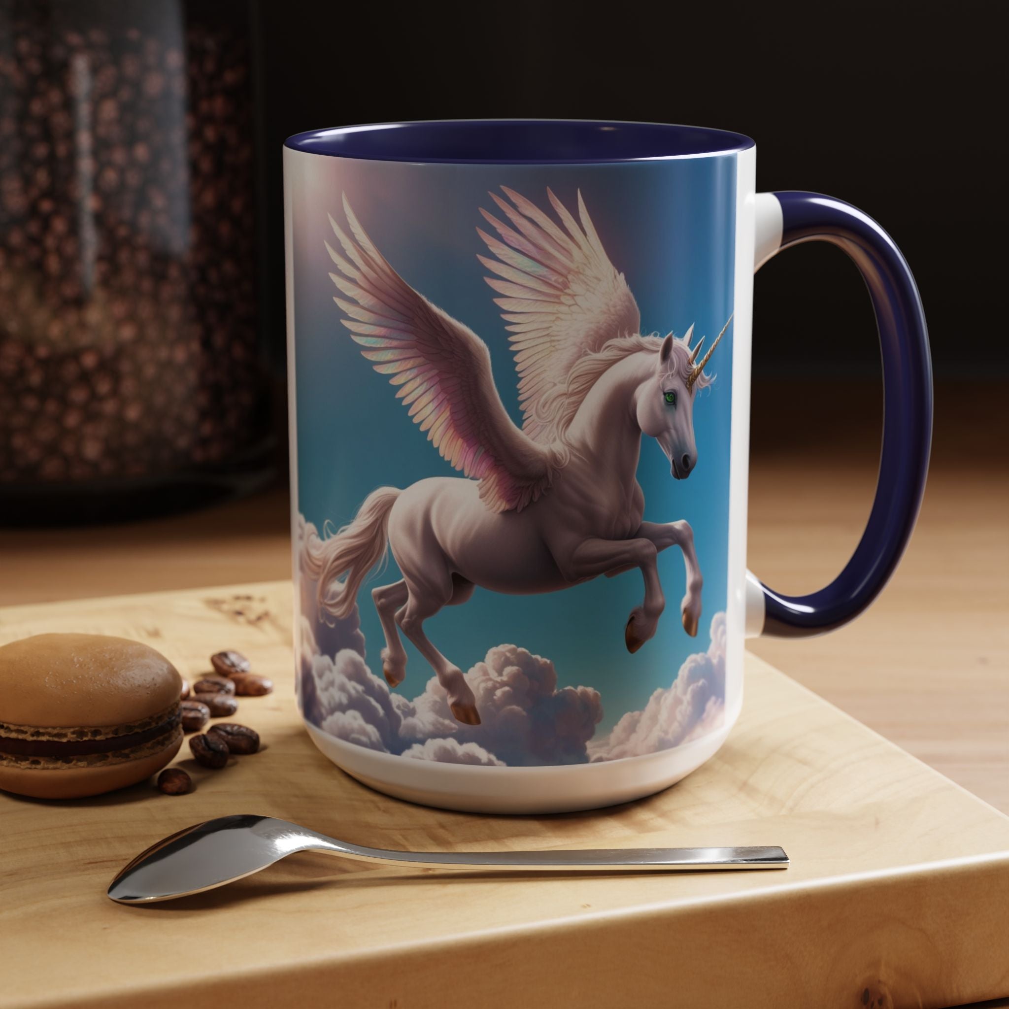 Unicorn Coffee Cup: Fantasy Alicorn Mug, Legendary Creature, Enchanted Gift (Purple)