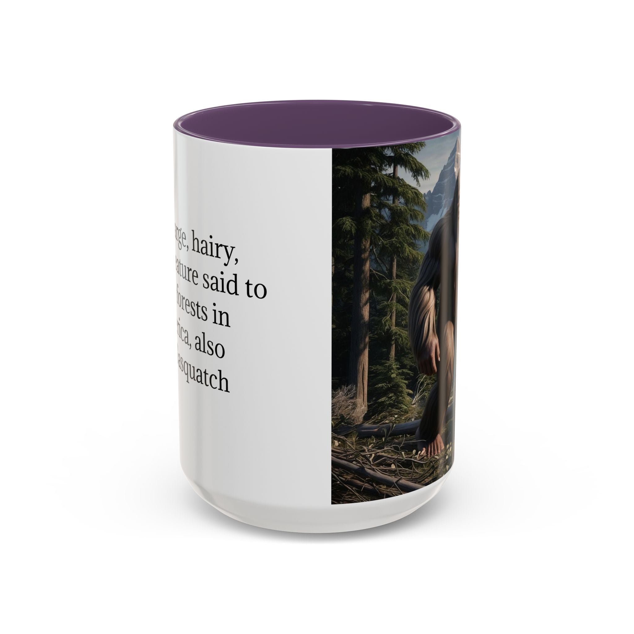 Bigfoot Mug: Sasquatch Coffee Cup, Mythical Creature, Camping Mugs for Men, Cryptozoology