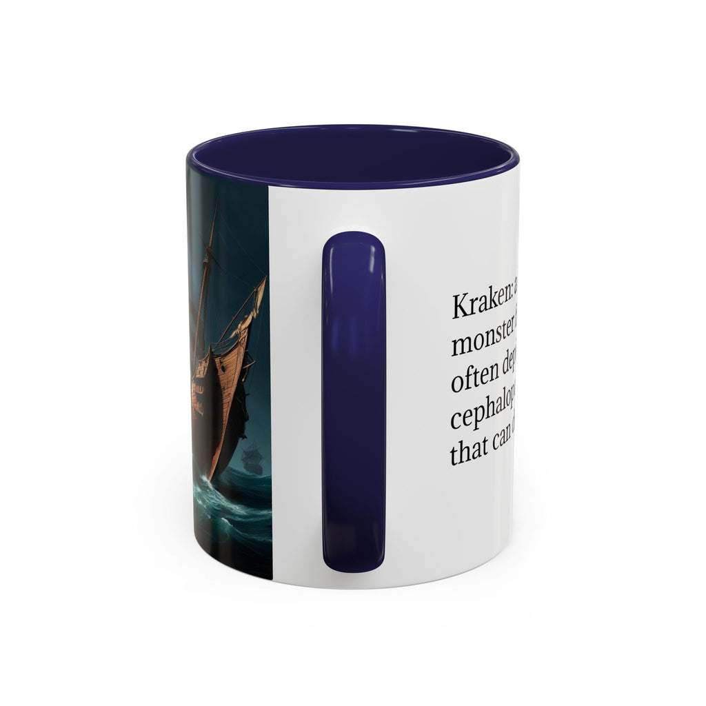 Kraken Coffee Mug: Giant Squid Coffee Cup, Legendary Monster, Nautical Gift