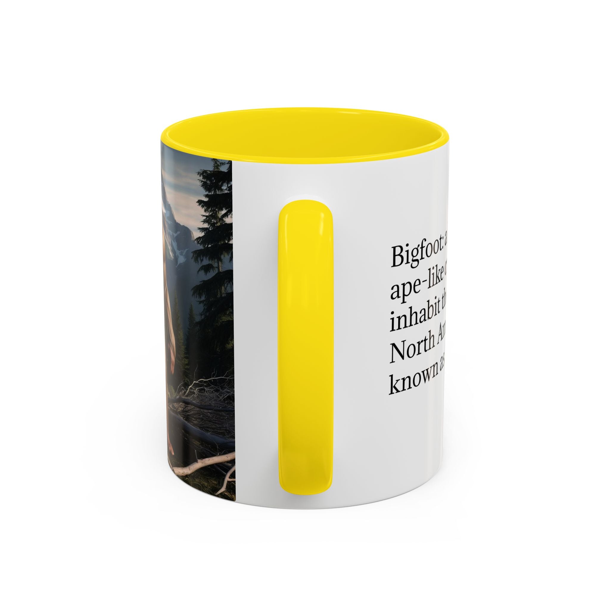 Bigfoot Mug: Sasquatch Coffee Cup, Mythical Creature, Camping Mugs for Men, Cryptozoology