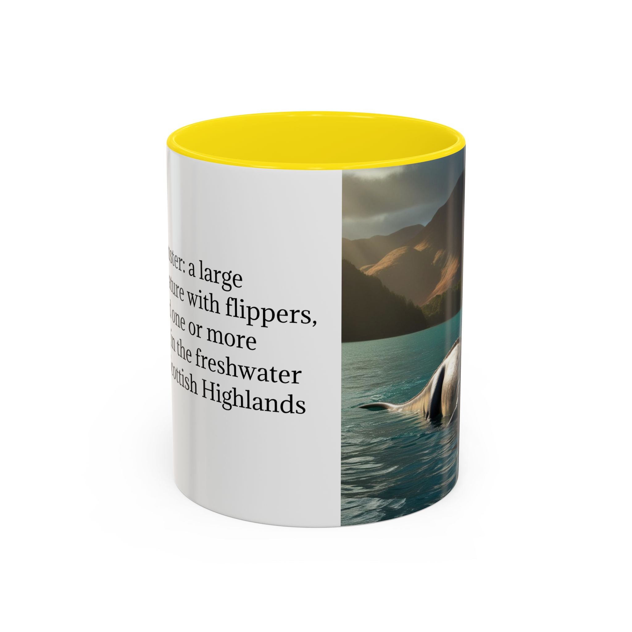 Loch Ness Monster Coffee Mug: Nessie Cryptid Gift, Scottish Sea Creature
