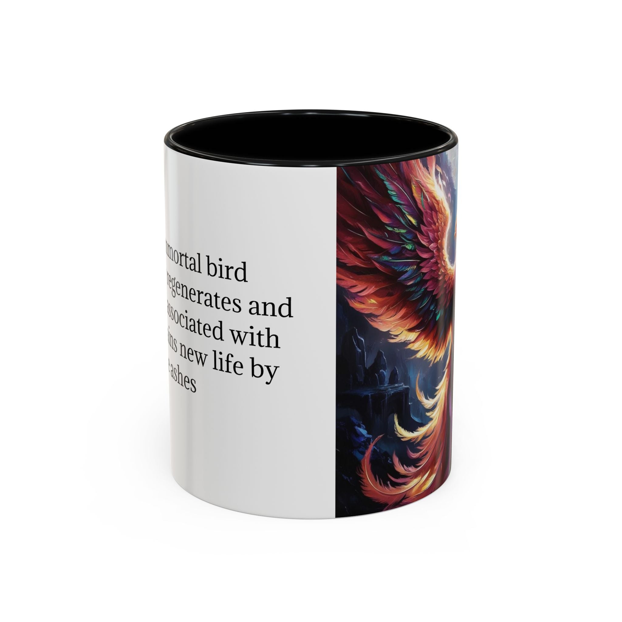 Phoenix Rising Coffee Mug: Firebird, Legendary Creature Coffee Cup, Gift for Women