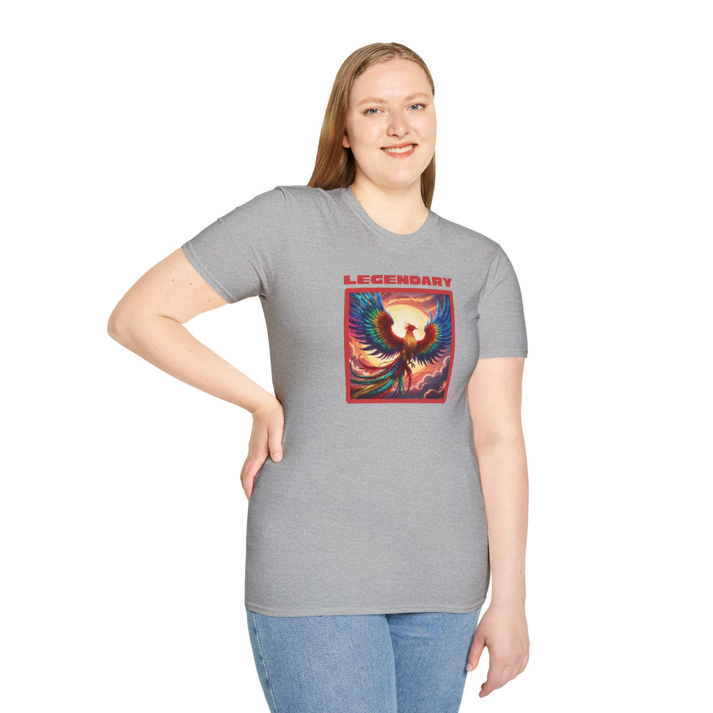 Phoenix Graphic Tee: Legendary Bird, Soft Cotton Shirt, Phoenix Rising Gift