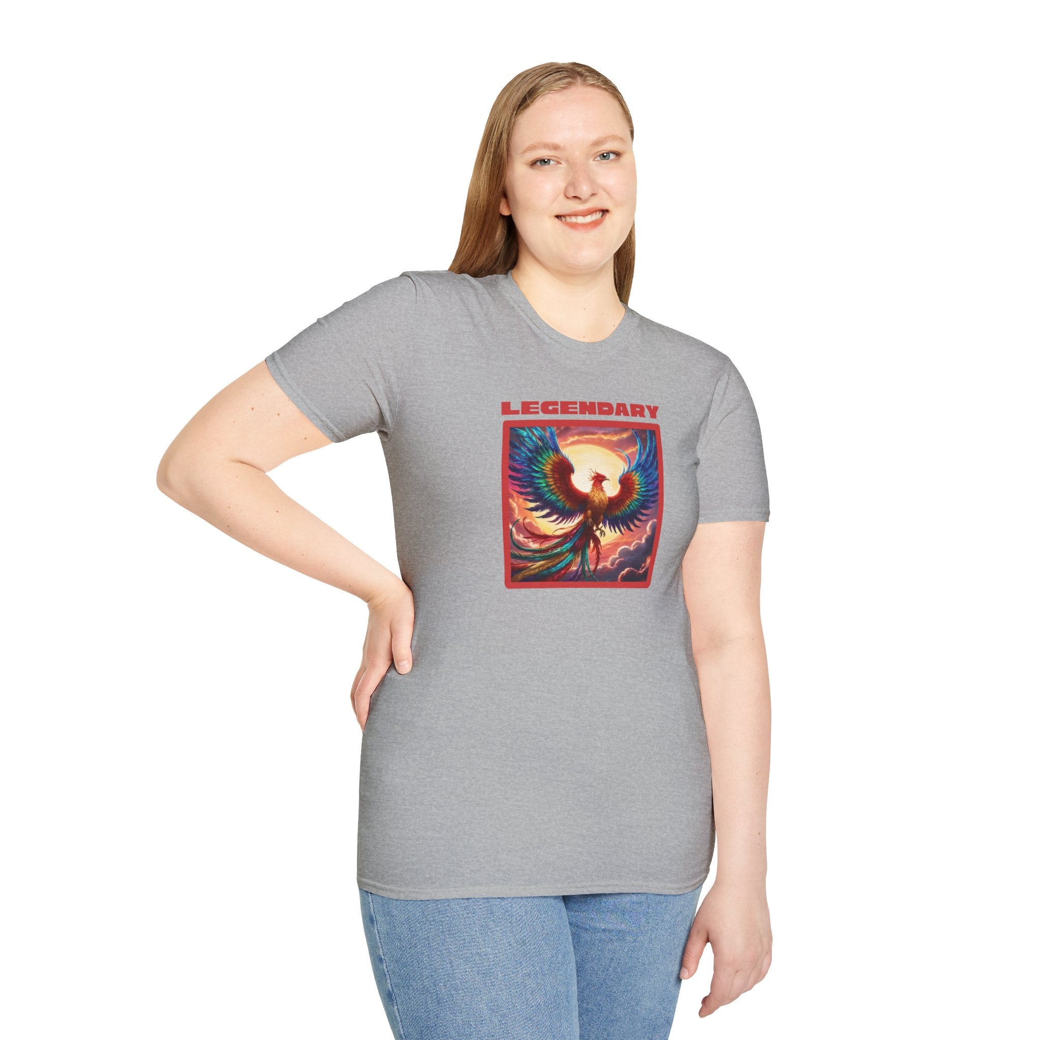 Phoenix Graphic Tee: Legendary Bird, Soft Cotton Shirt, Phoenix Rising Gift