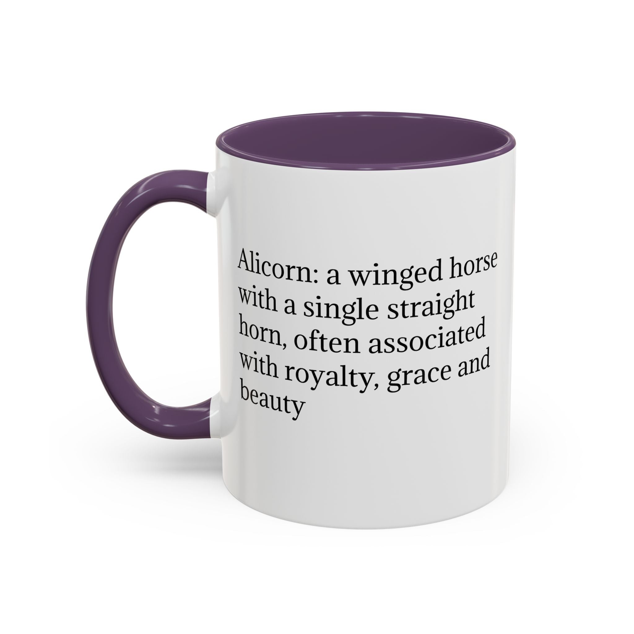 Unicorn Coffee Cup: Fantasy Alicorn Mug, Legendary Creature, Enchanted Gift (Purple)