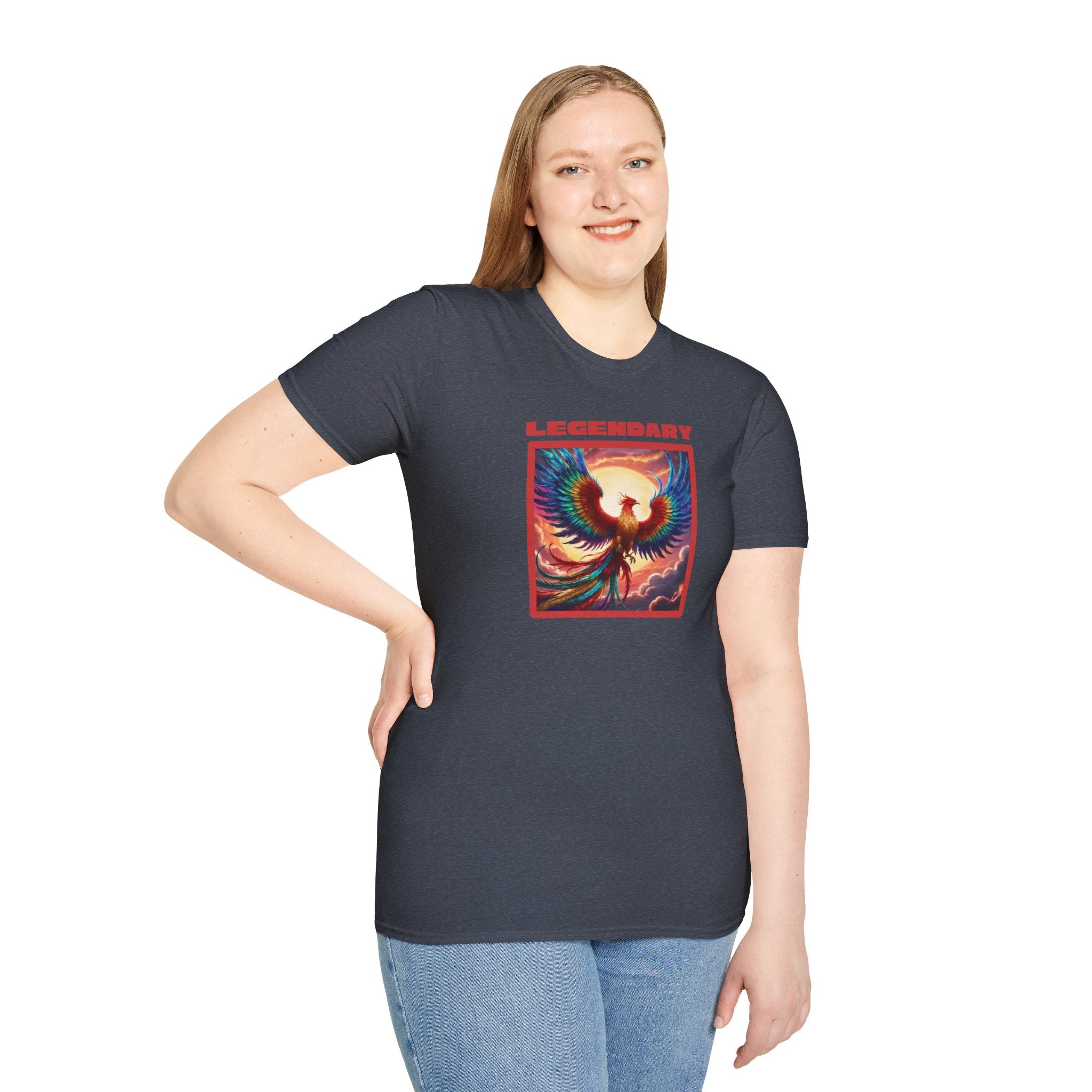 Phoenix Graphic Tee: Legendary Bird, Soft Cotton Shirt, Phoenix Rising Gift