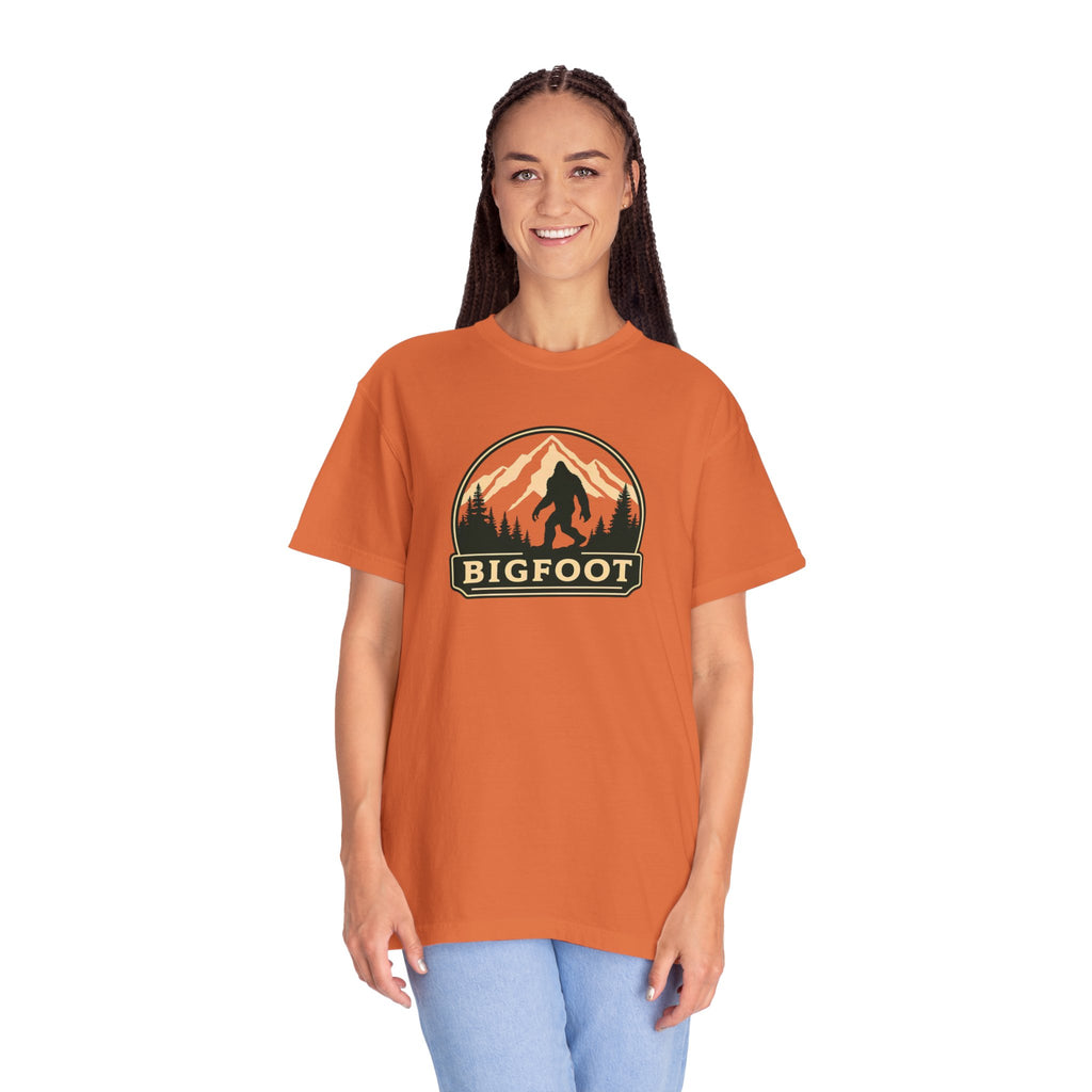 Sasquatch Camping TShirt | Bigfoot Graphic Tee, Comfort Colors®, Retro Hiking Shirt