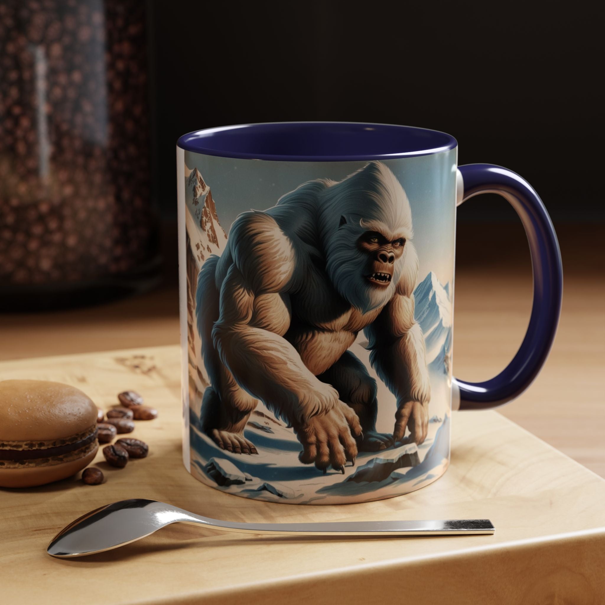 Abominable Snowman Coffee Mug: Himalayan Mountain Yeti, Mythical Creature, Sasquatch Gift