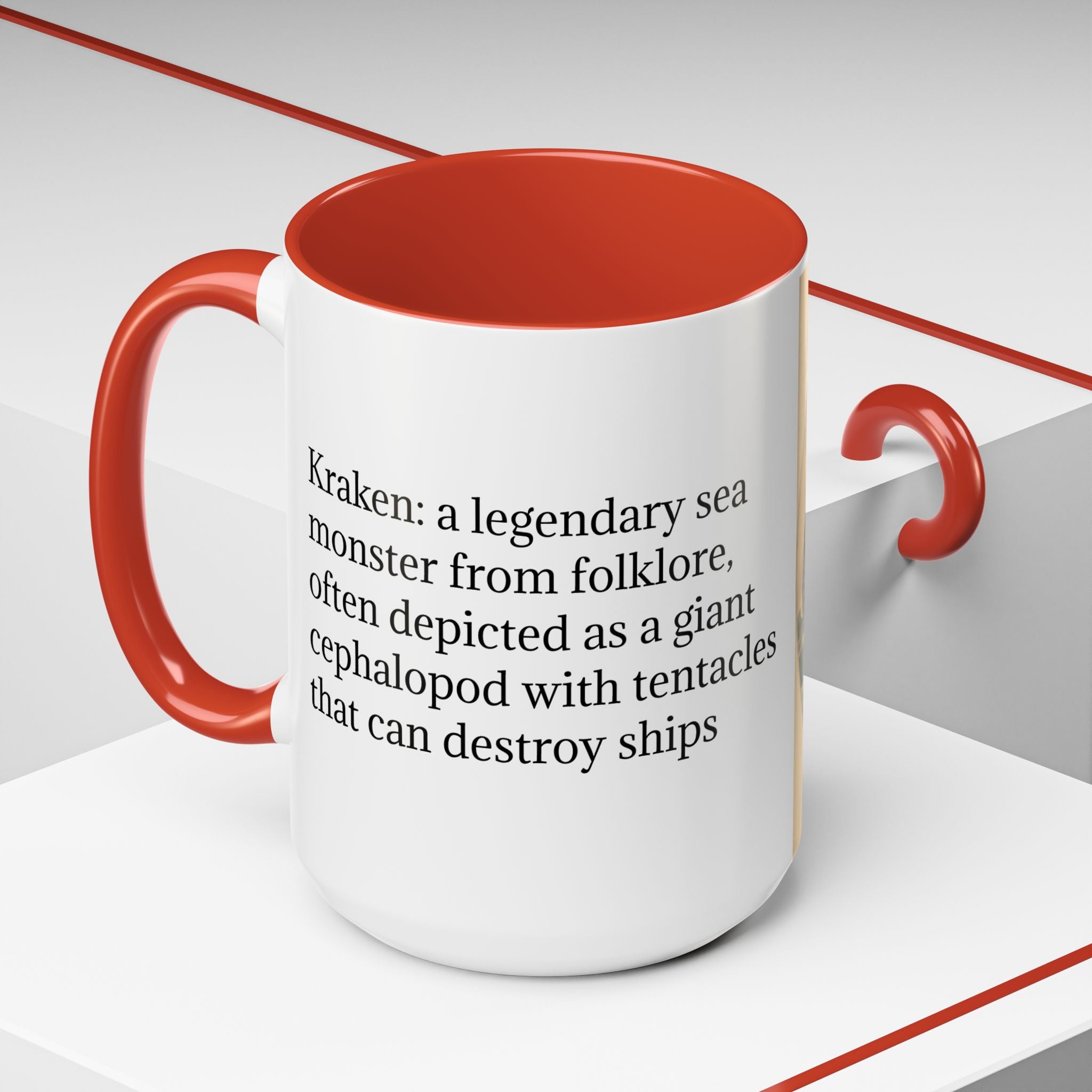 Kraken Coffee Cup: Giant Squid Coffee Mug, Mugs for Men, Mythical Creature
