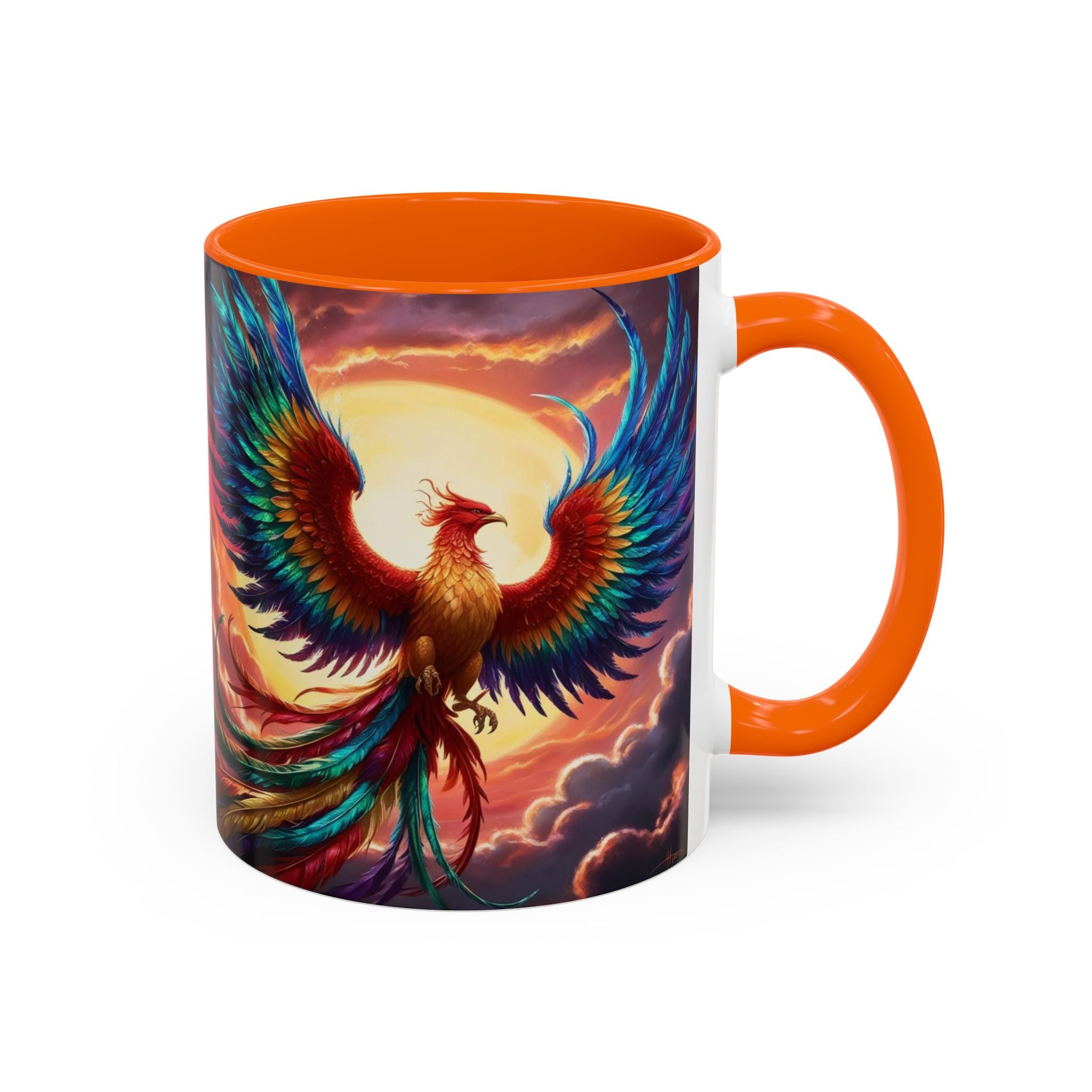 Phoenix Bird Coffee Cup: Mythical Creature, Firebird Coffee Mug, Rise from the Ashes