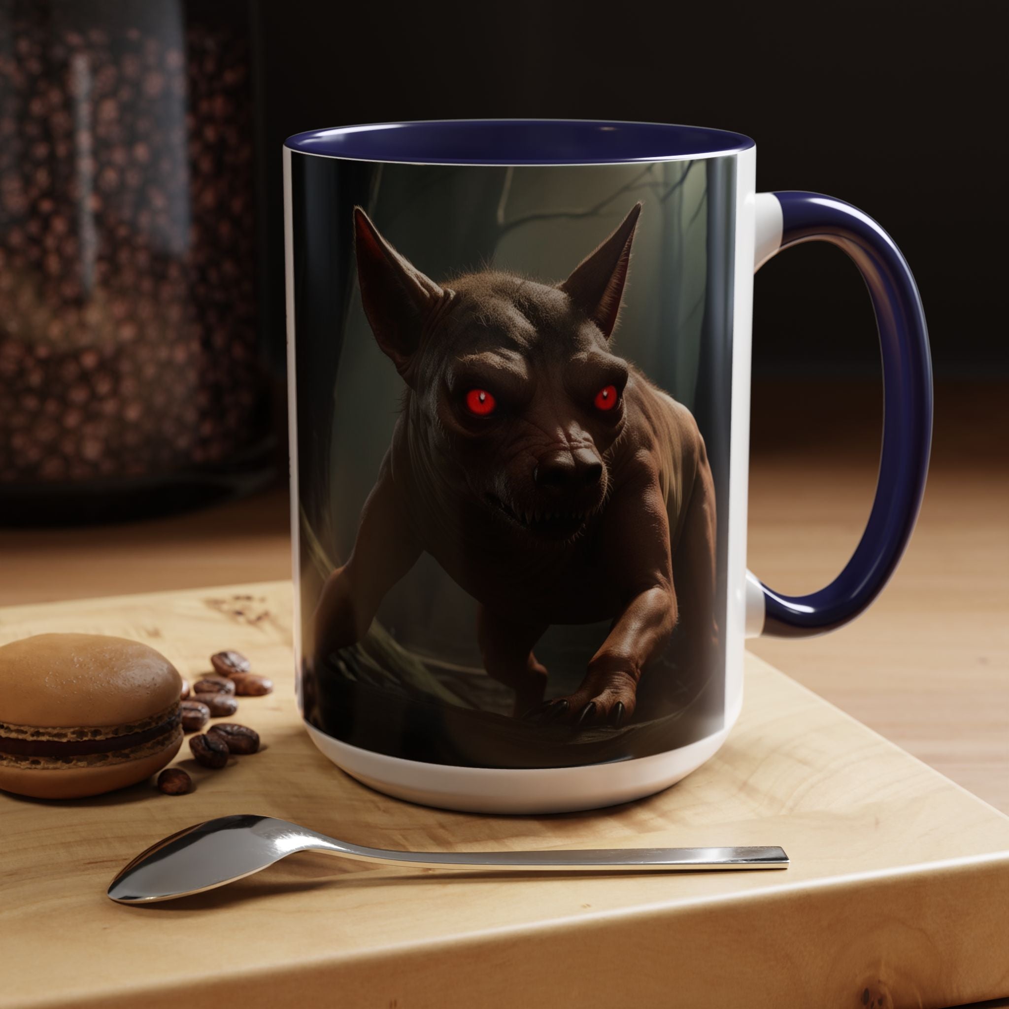Chupacabra Coffee Cup Supernatural Beast, Mexican Folklore Gift, Mythical Canine Cryptid