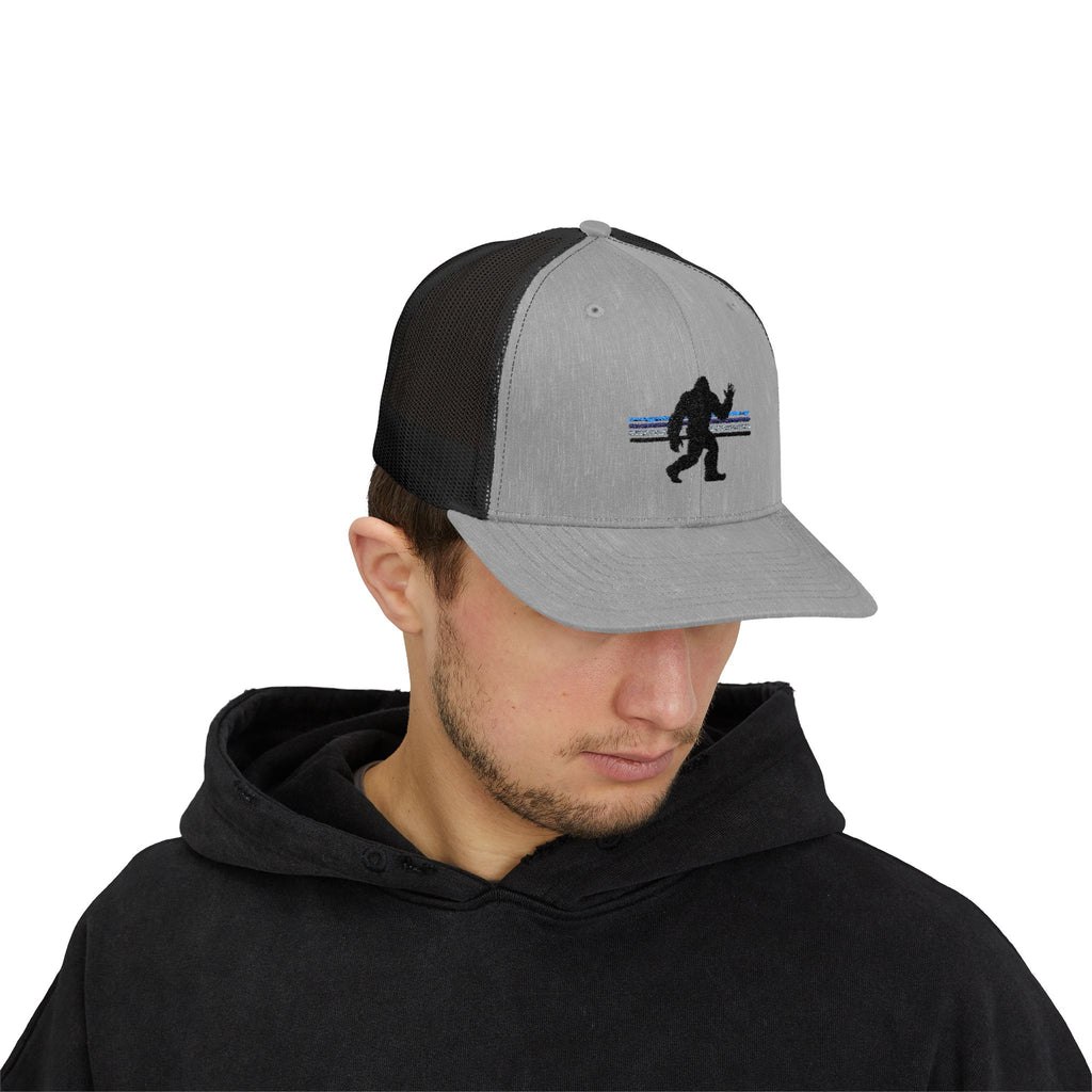 Bigfoot Baseball Cap: Sasquatch Trucker Hat, Custom Outdoor Gear, Snapback Hat