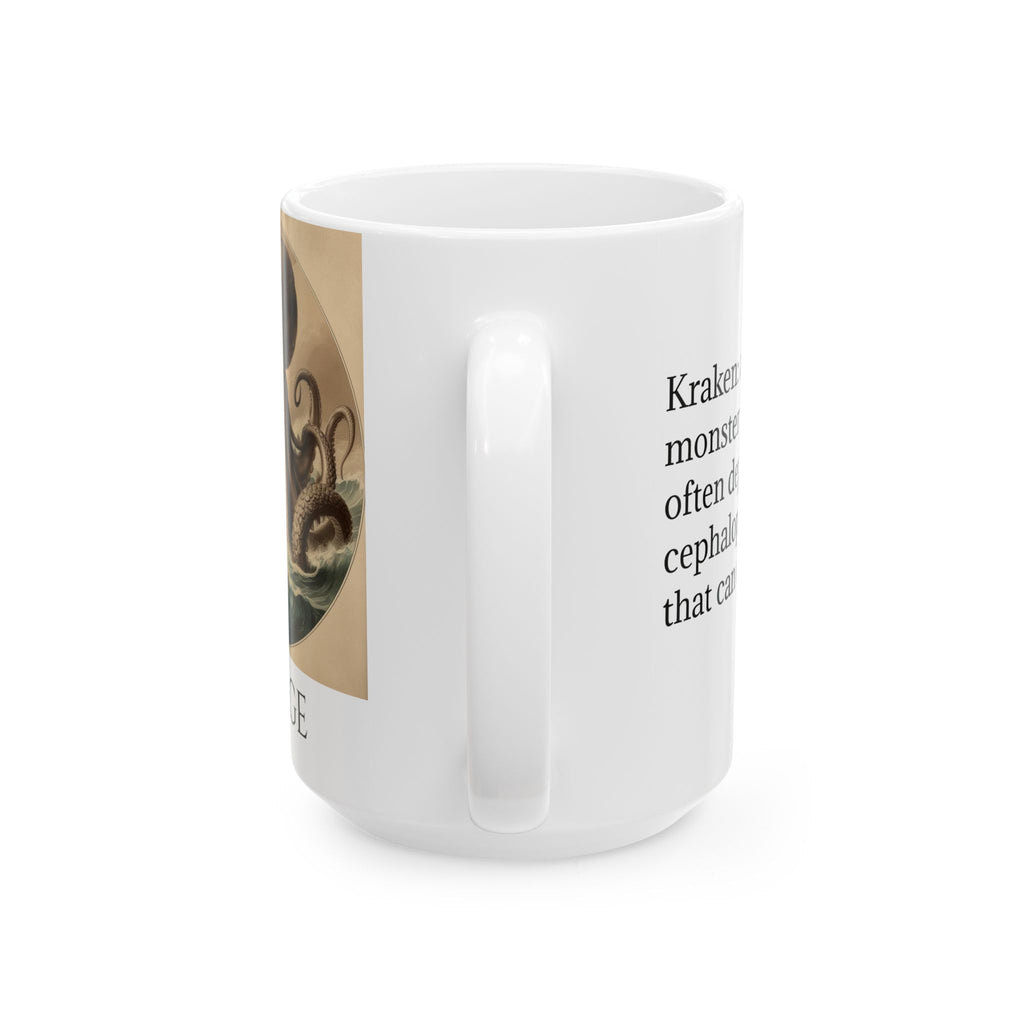 Customizable Kraken Coffee Mug: Mythical Creature, Octopus Coffee Cup, Sea Monster Gift