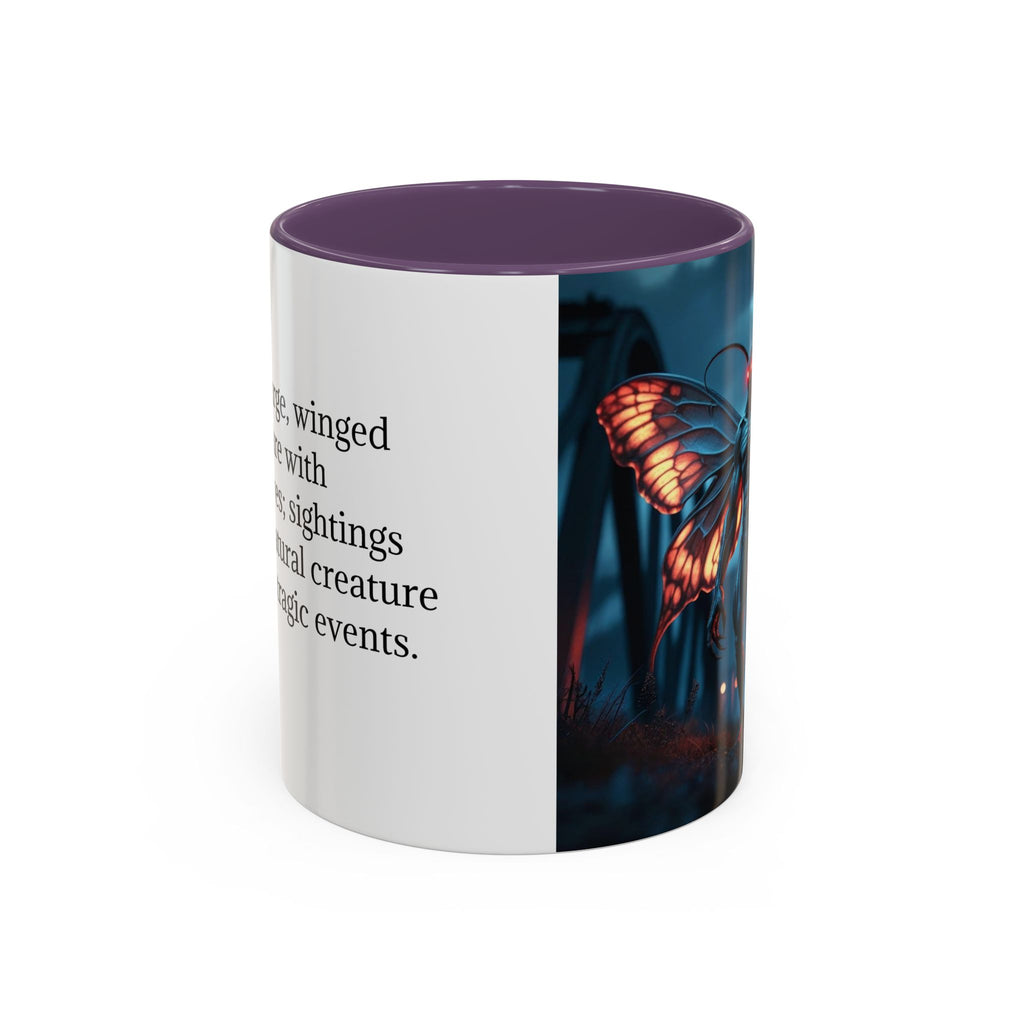 Mothman Coffee Mug: Supernatural Monster, Legendary Creature, Cryptid Gift (Bridge)
