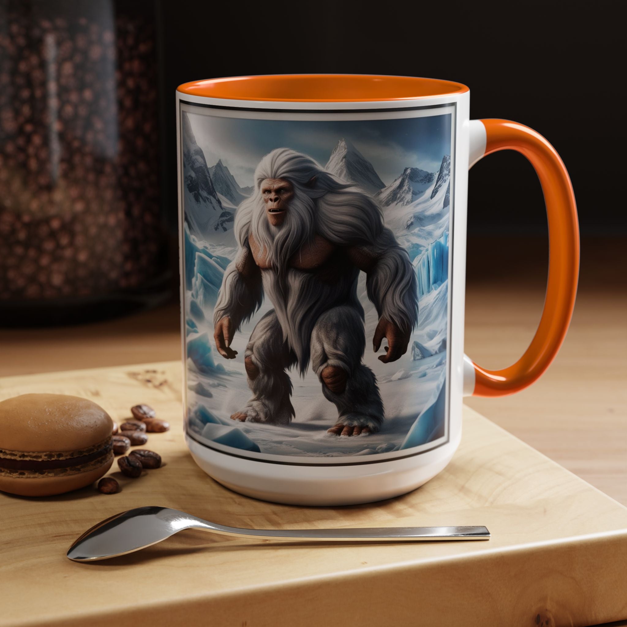 Yeti Coffee Mug: Abominable Snowman, Himalayan Mountain Cryptid, Bigfoot Camping Gift