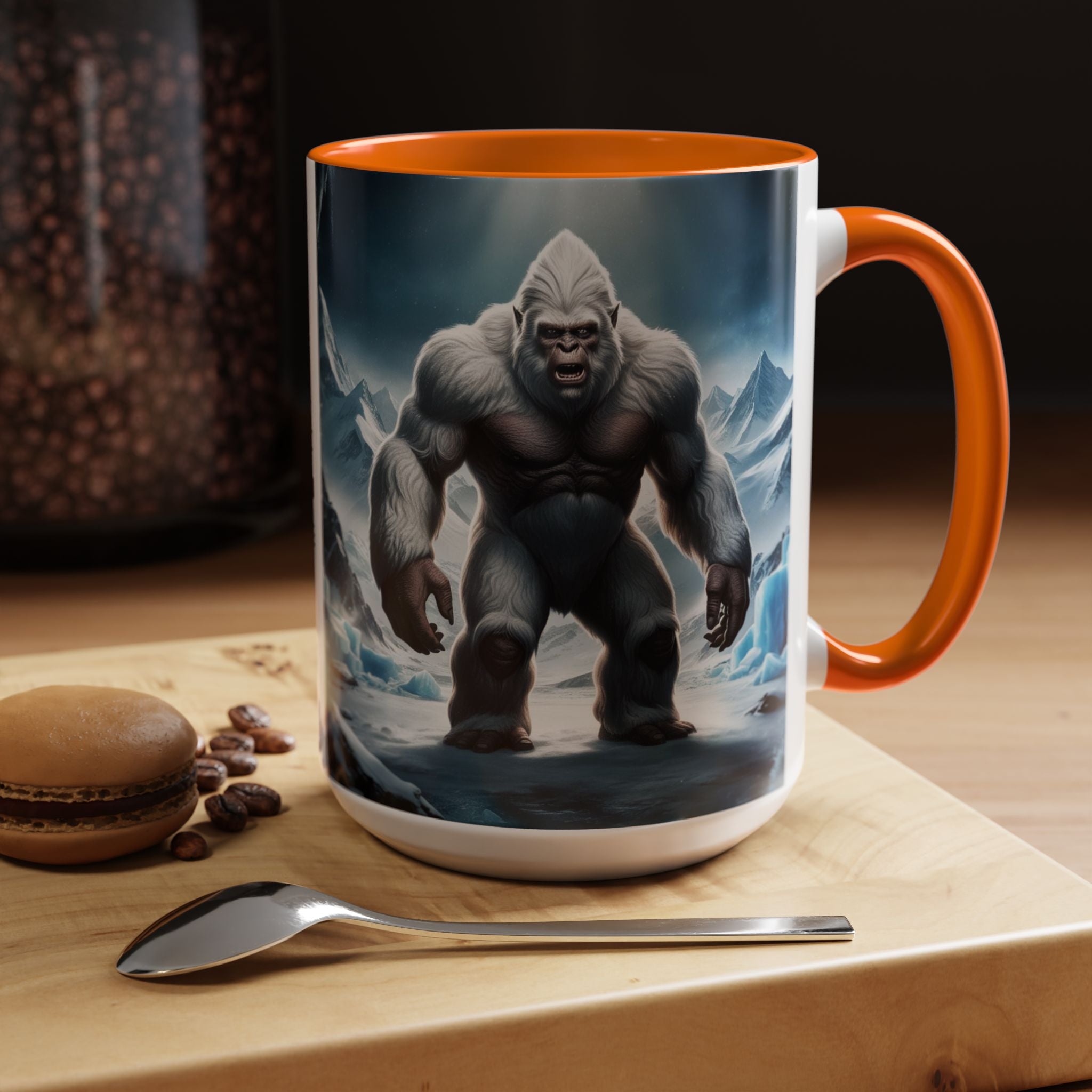 Yeti Coffee Mug: Abominable Snowman, Sasquatch Camping Gift, Himalayan Mountain Cryptid