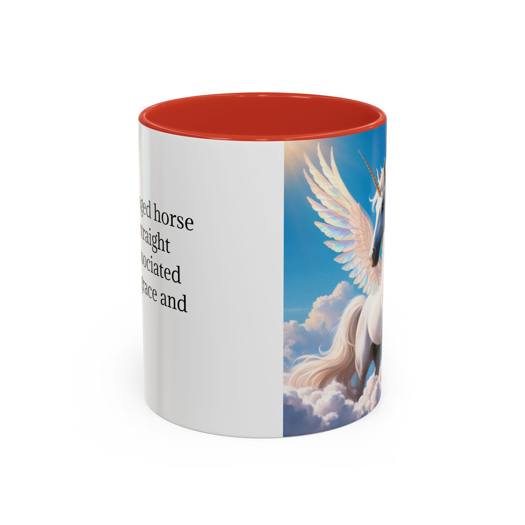 Unicorn Coffee Mug: Fairytale Alicorn, Mythical Creature, Enchanted Gift (Blue)