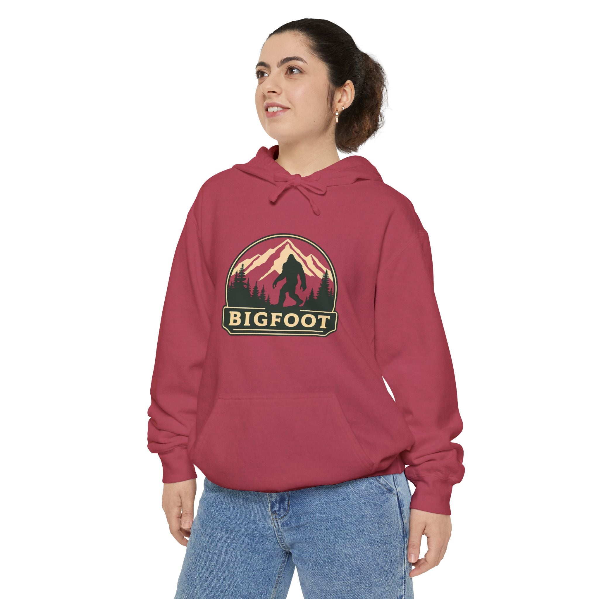 Sasquatch Hoodie - Comfort Colors® | Bigfoot Sweatshirt, Hiking Gift for Nature Lovers, Cozy Unisex Pullover