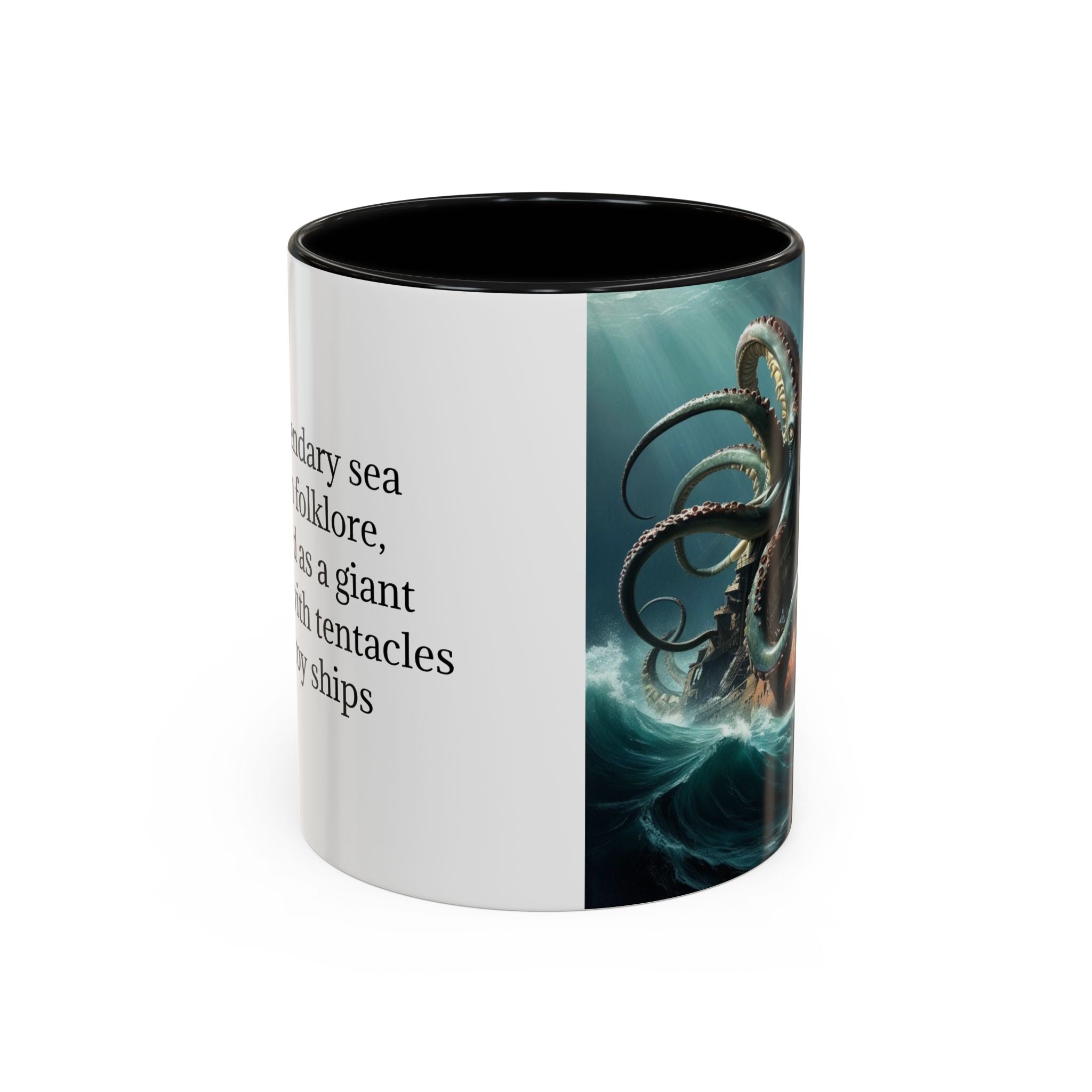 Kraken Coffee Mug: Giant Squid Coffee Cup, Legendary Monster, Nautical Gift