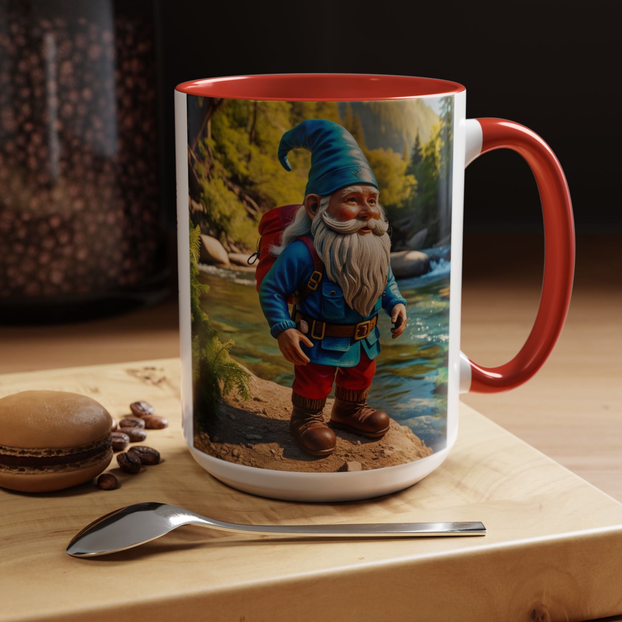 Gnome Mug: Nordic Folklore Gift, Scandinavian Nisse, Enchanted Creature Coffee Cup