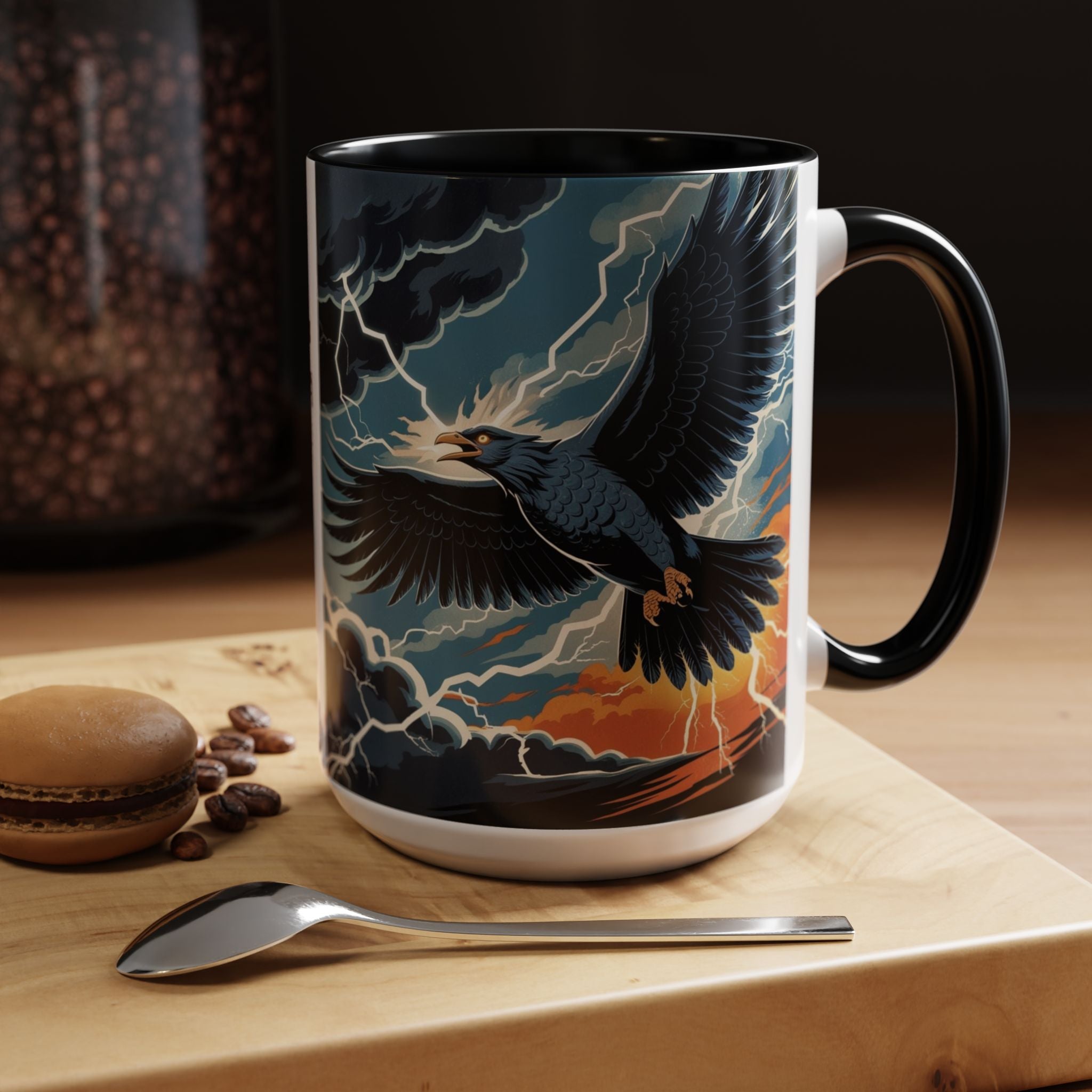 Thunderbird Coffee Cup: Native American Folklore, Legendary Creature, Coffee Mug Gift