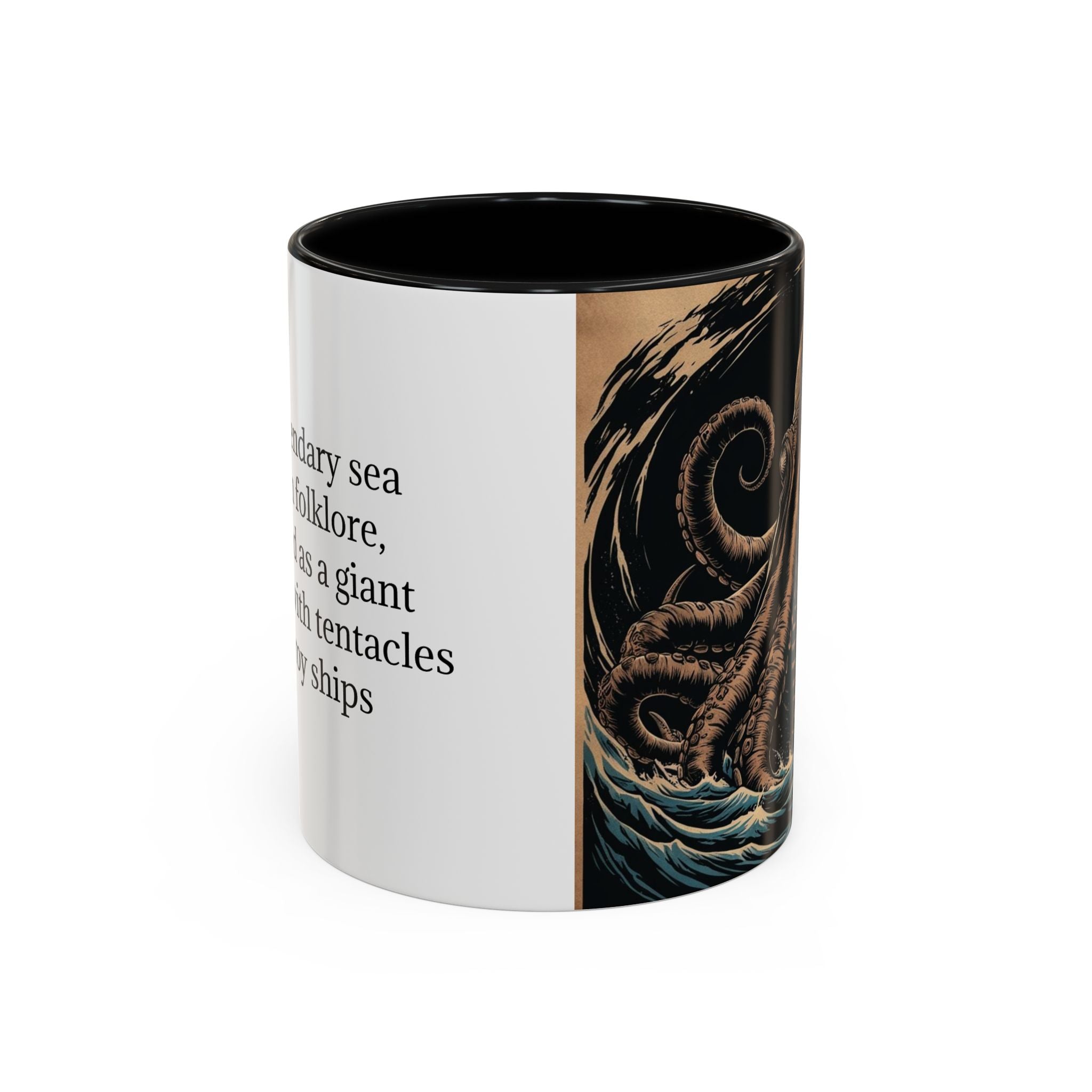 Kraken Coffee Mug: Giant Squid Coffee Cup, Sea Creature, Mugs for Men