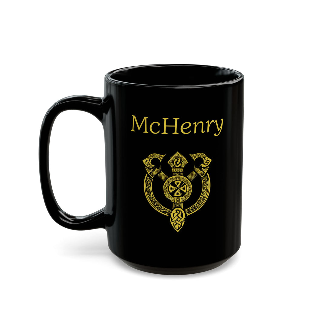 Personalized Dragon Coffee Mug: Customizable Family Crest, DnD Gift, Gold Drake